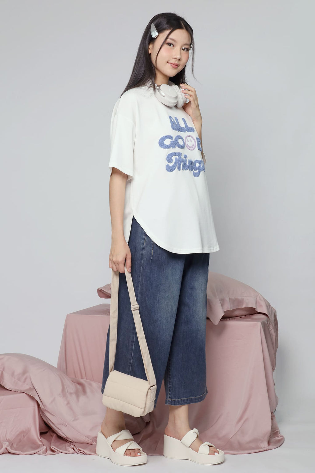 JOY - All Good Things Tee in White