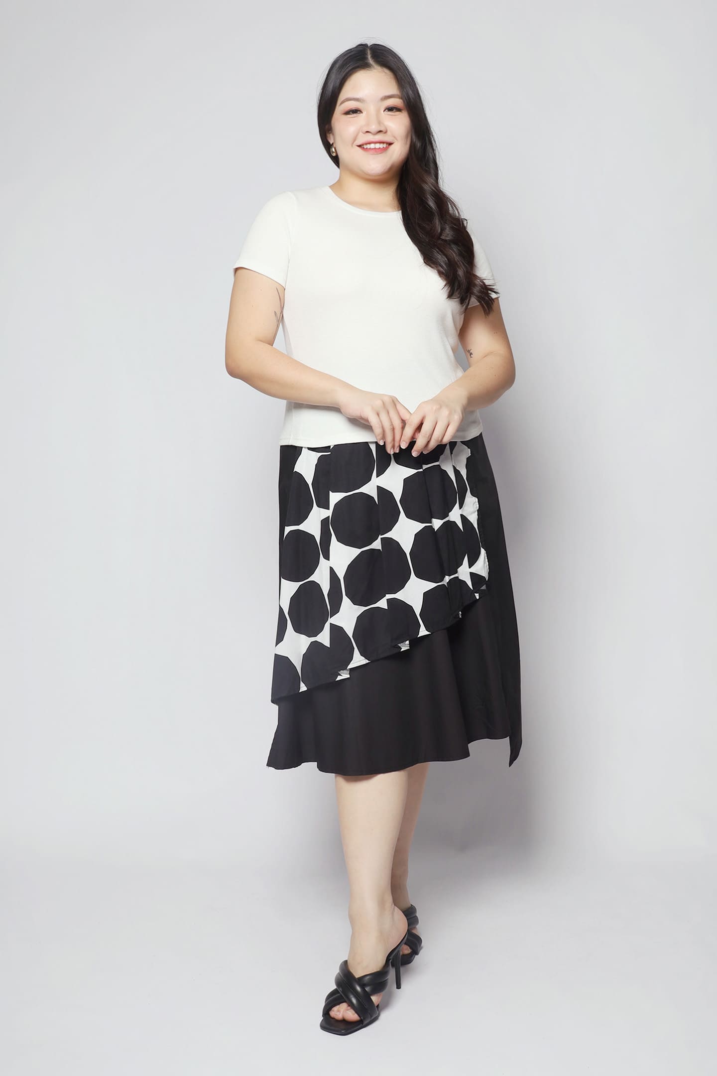 Basic Round Neck Top in White