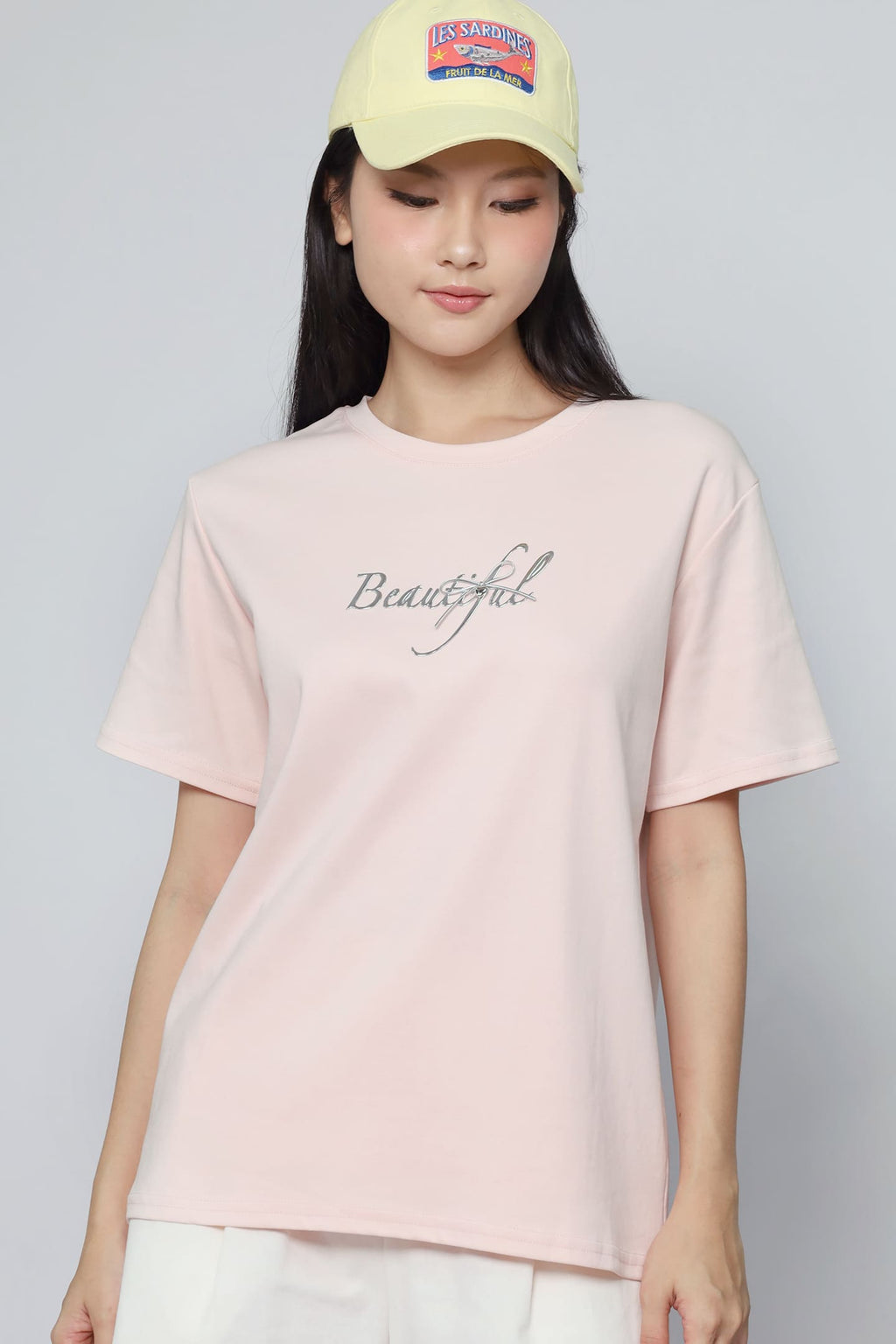 JOY - Beautiful Tee in Baby Pink