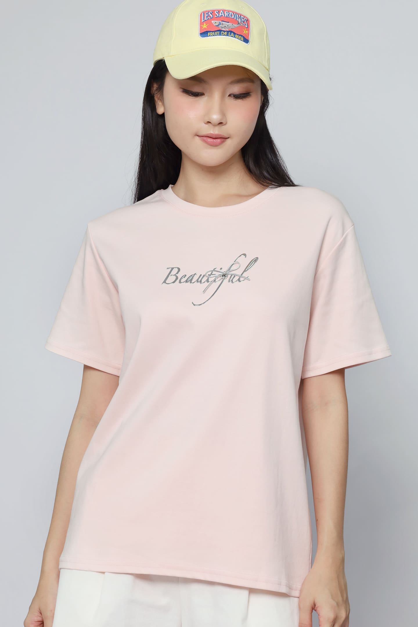 JOY - Beautiful Tee in Baby Pink