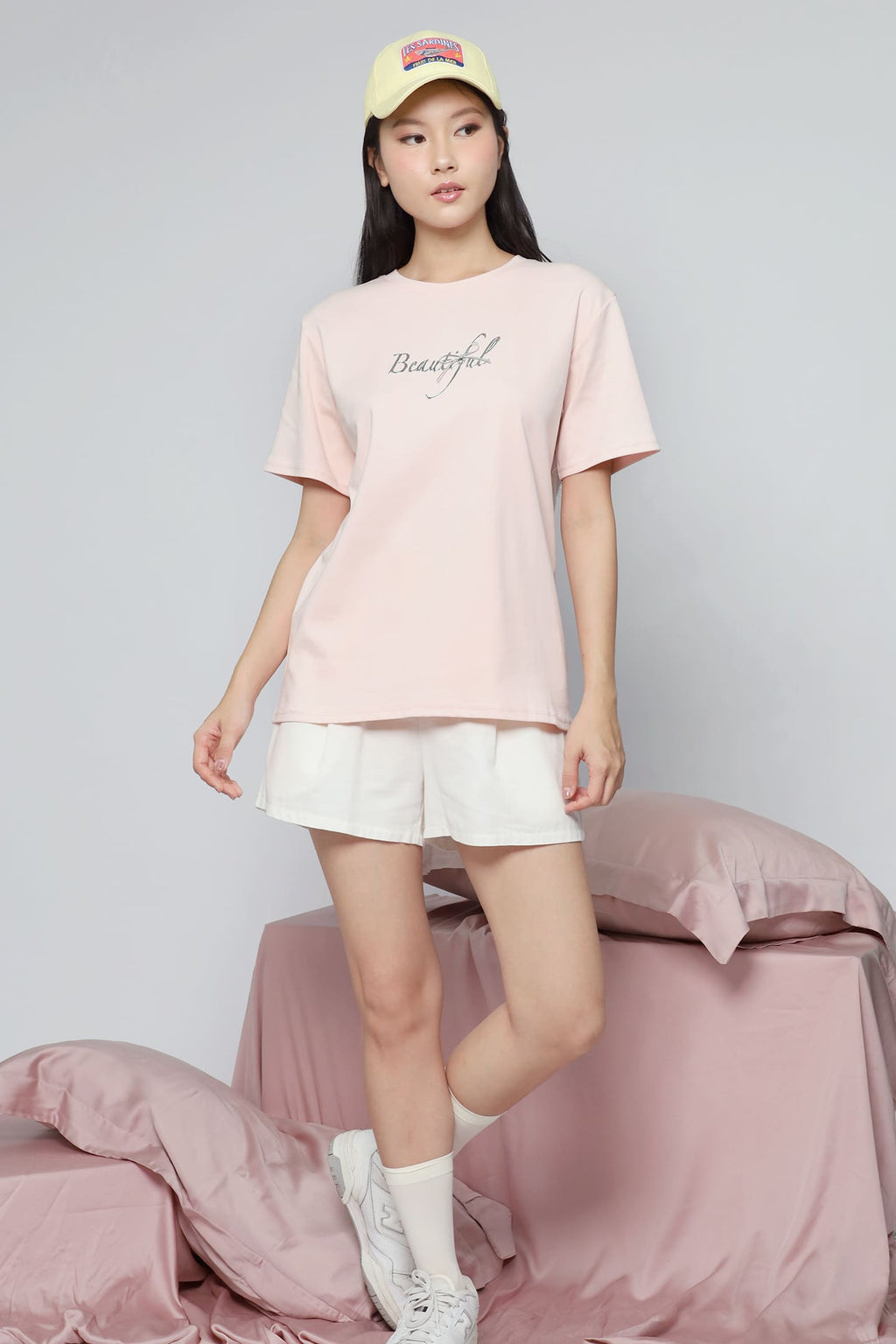 JOY - Beautiful Tee in Baby Pink