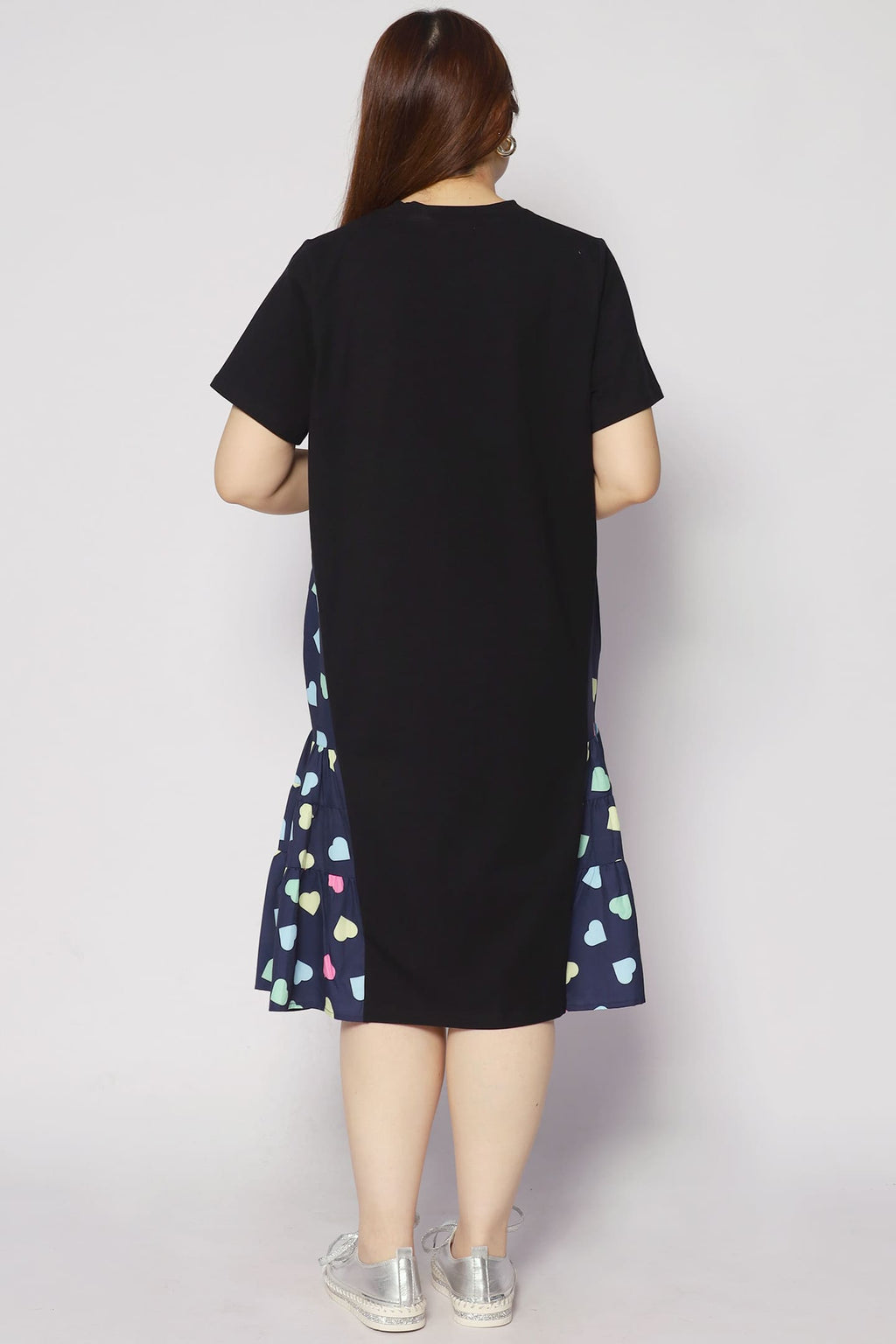 Ava Dress in Blue Hearts
