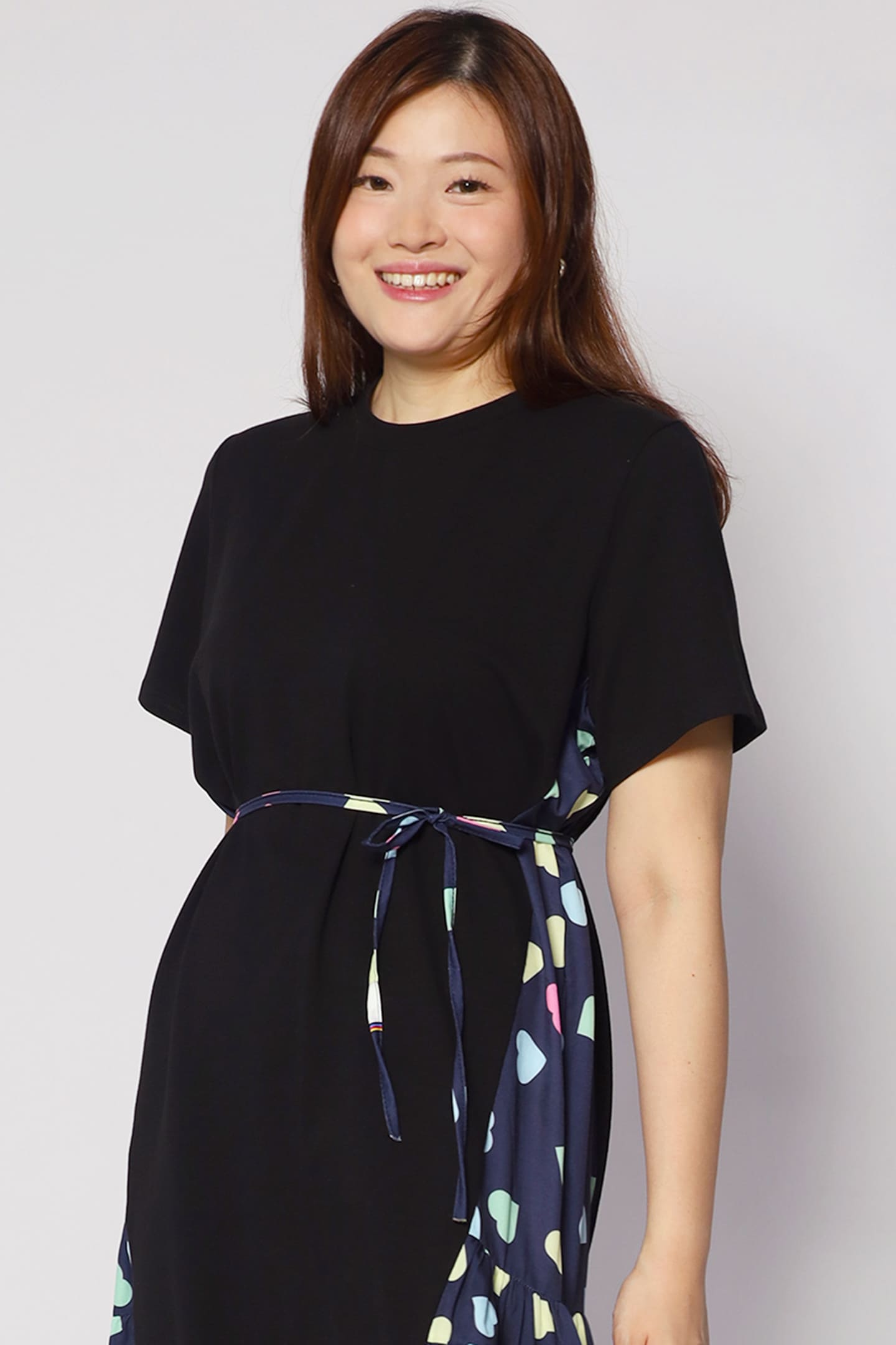 Ava Dress in Blue Hearts