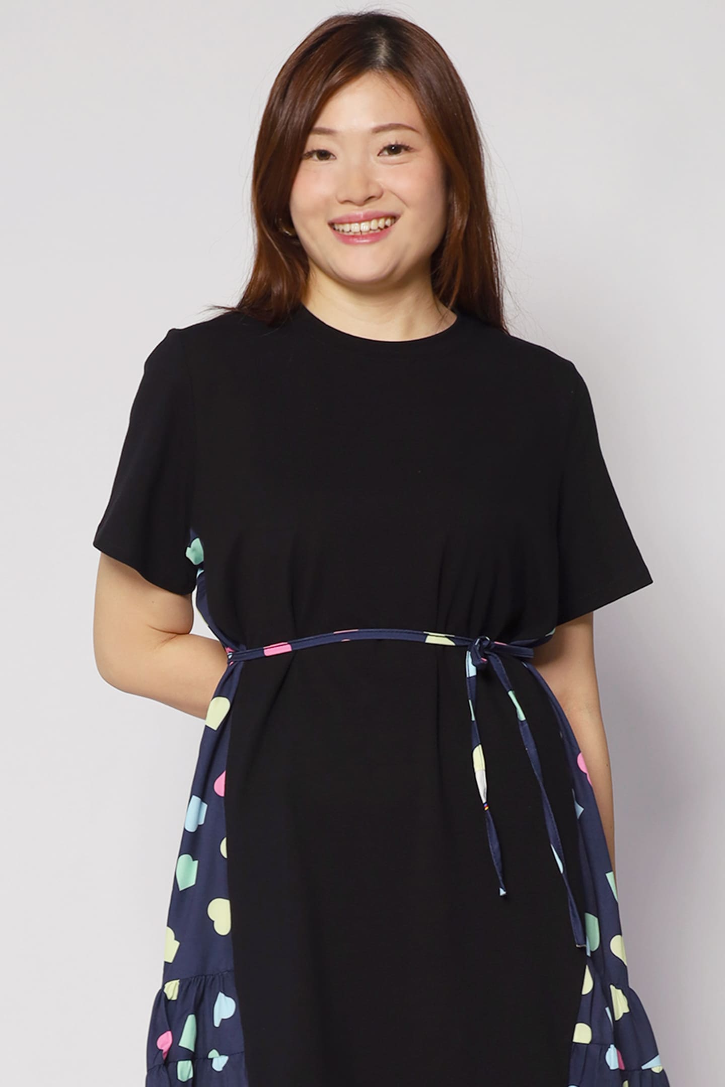 Ava Dress in Blue Hearts