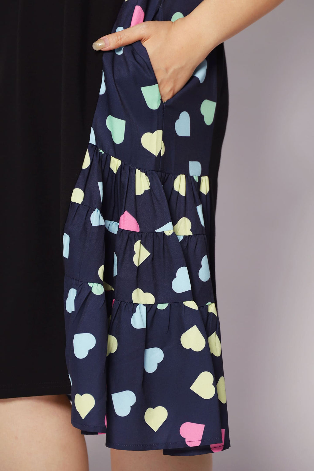 Ava Dress in Blue Hearts