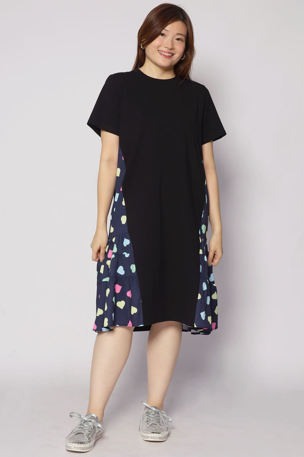 Ava Dress in Blue Hearts
