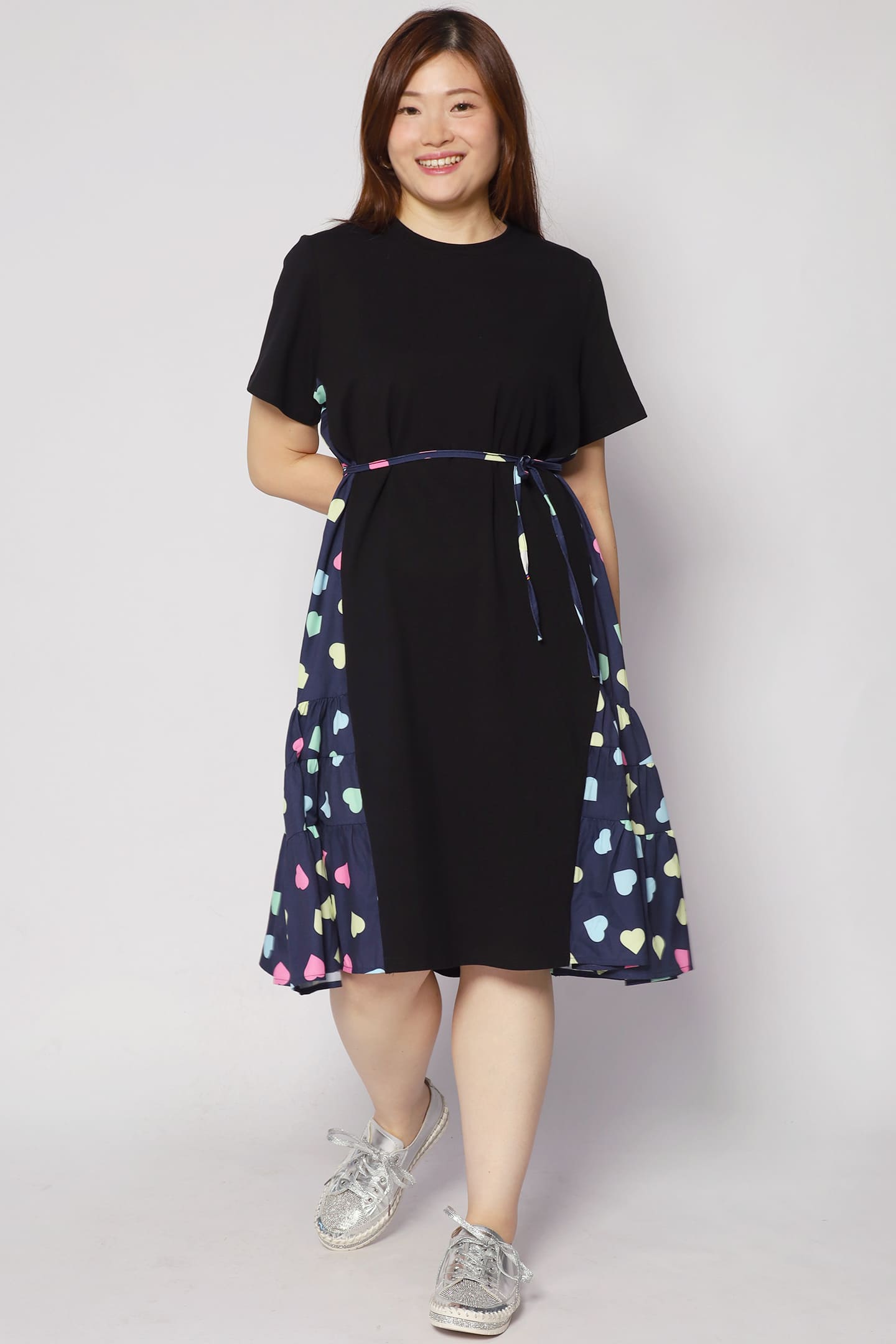 Ava Dress in Blue Hearts