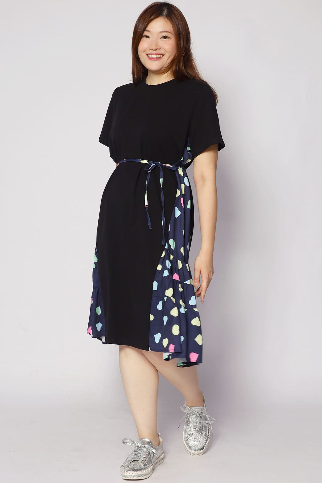 Ava Dress in Blue Hearts
