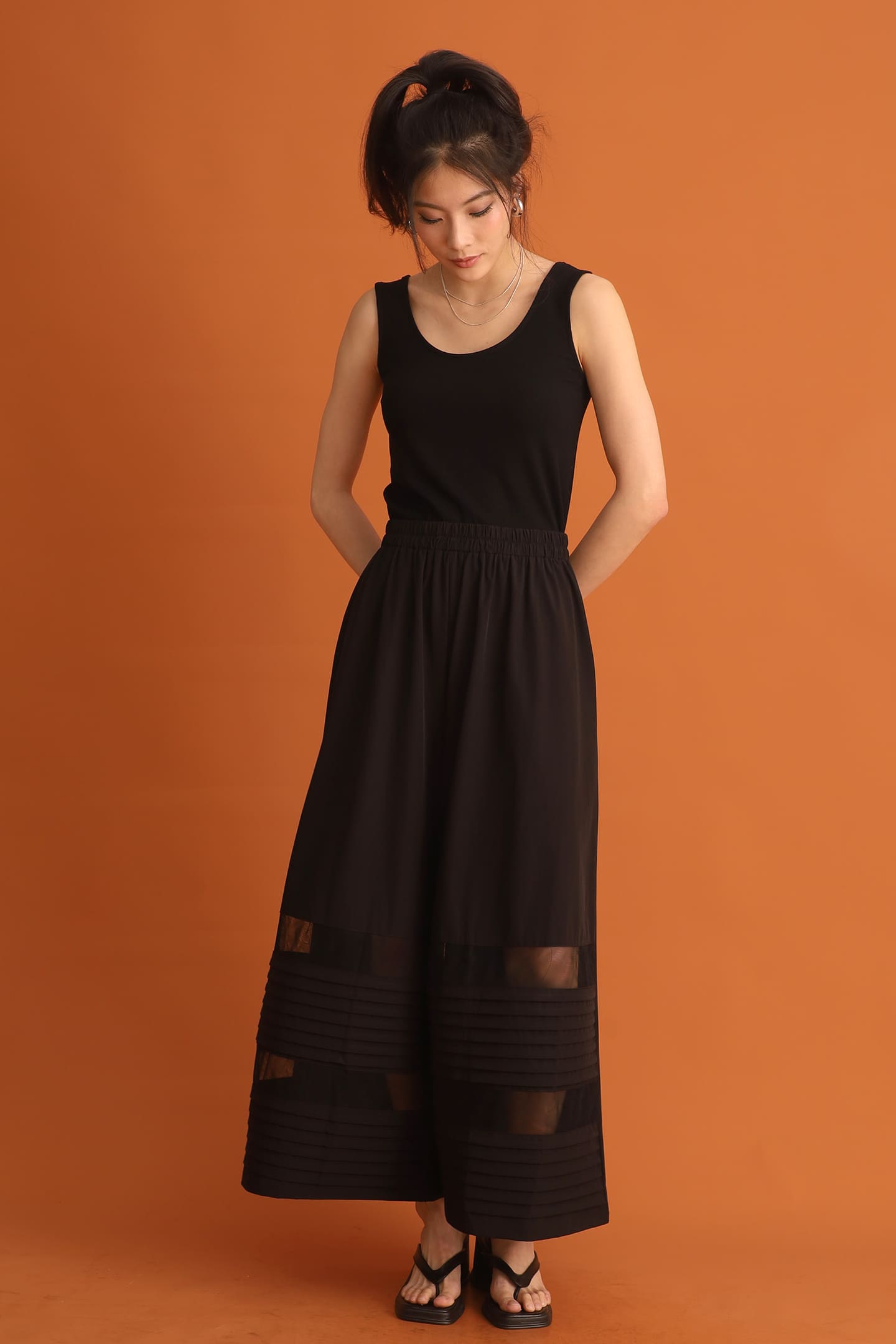 CHOSEN - Bo Young Mesh Pants in Black