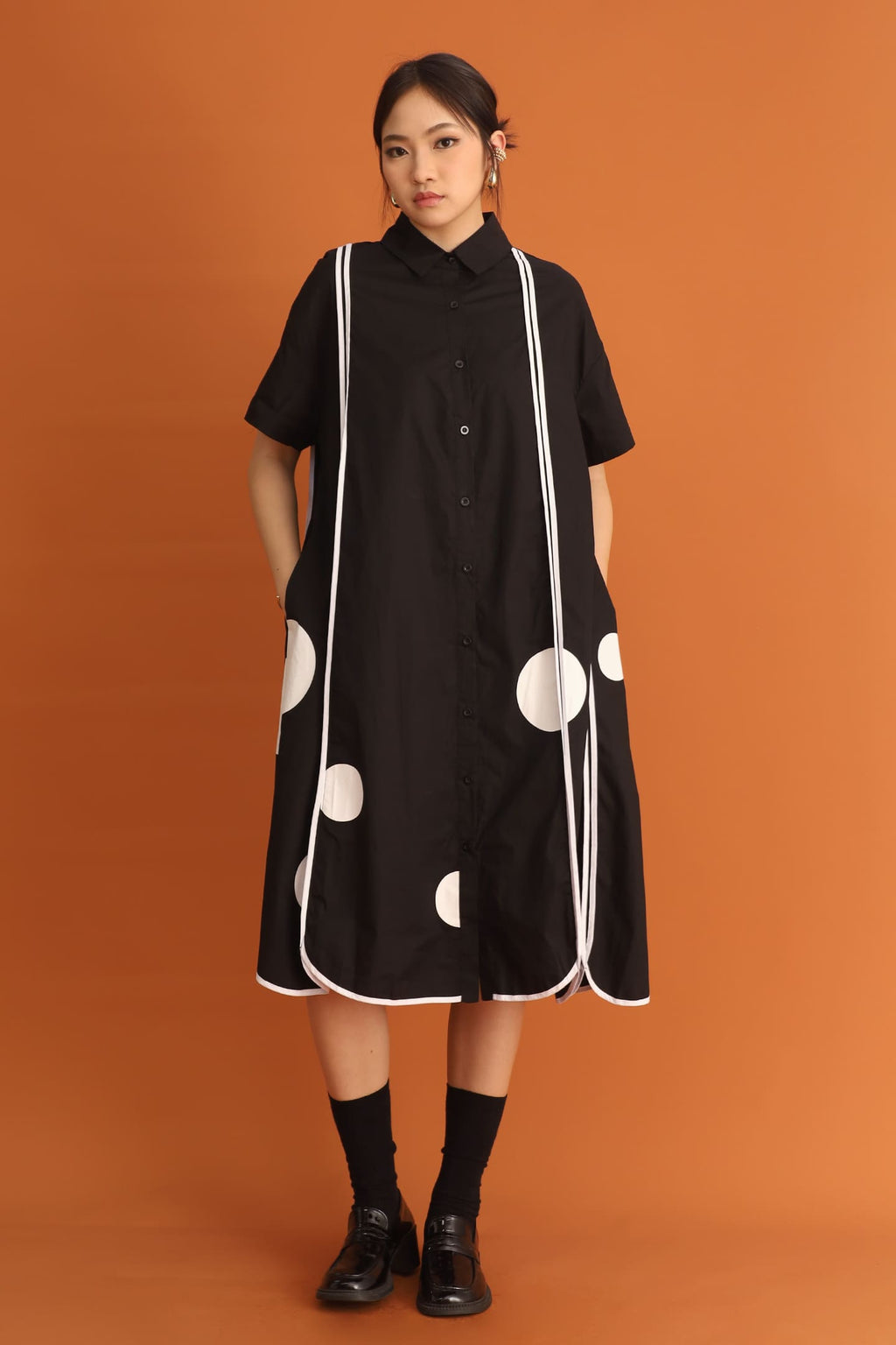 CHOSEN - Bruno Polkadot Shirt Dress