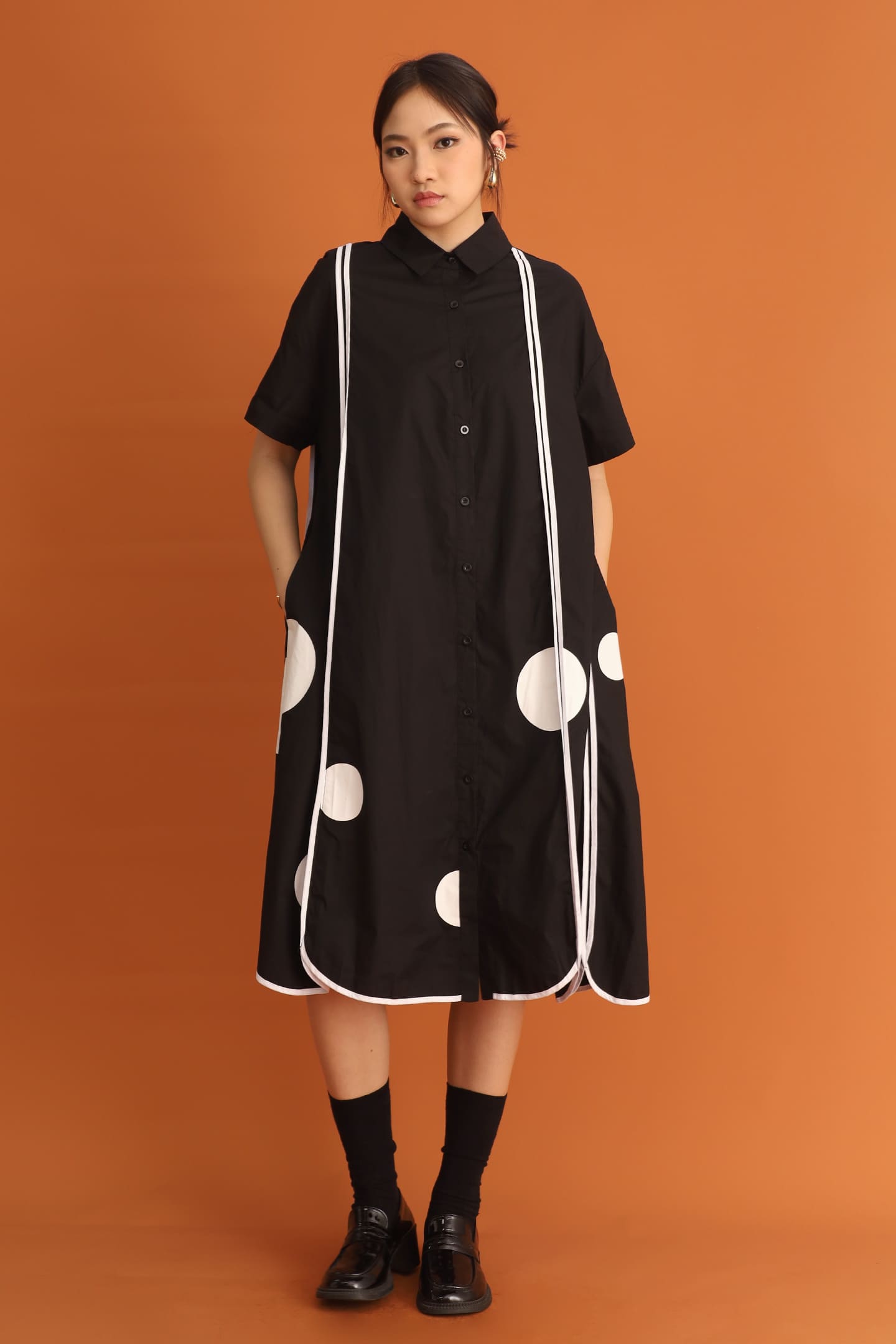 CHOSEN - Bruno Polkadot Shirt Dress