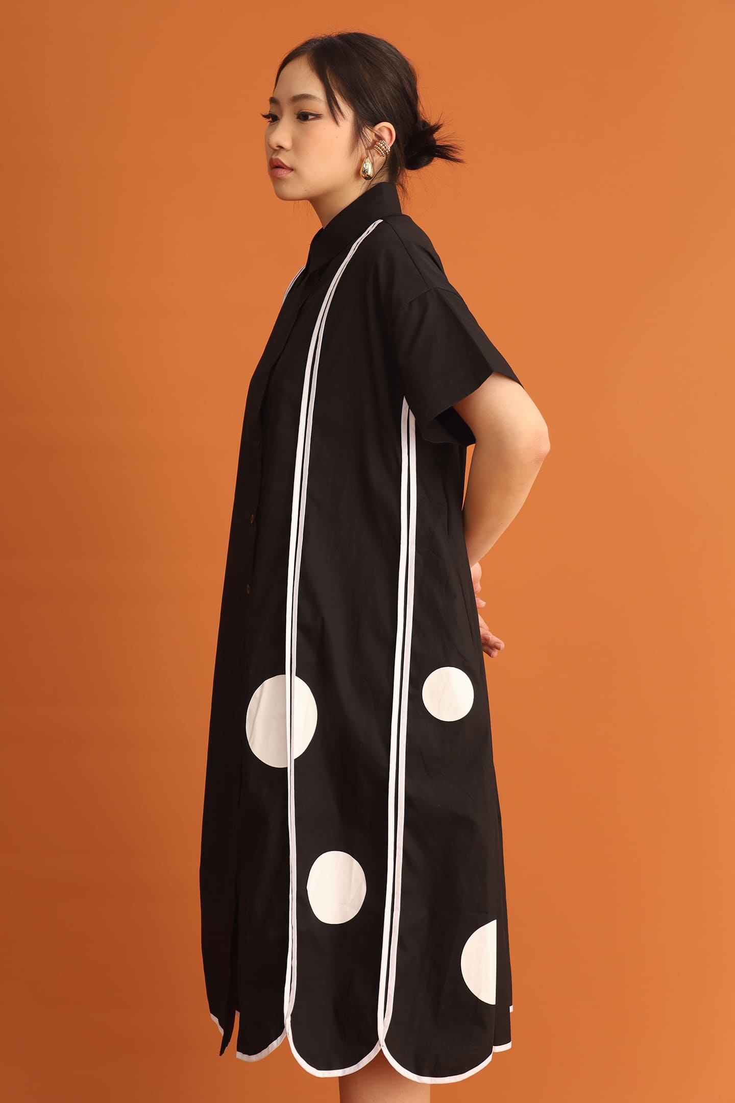 CHOSEN - Bruno Polkadot Shirt Dress