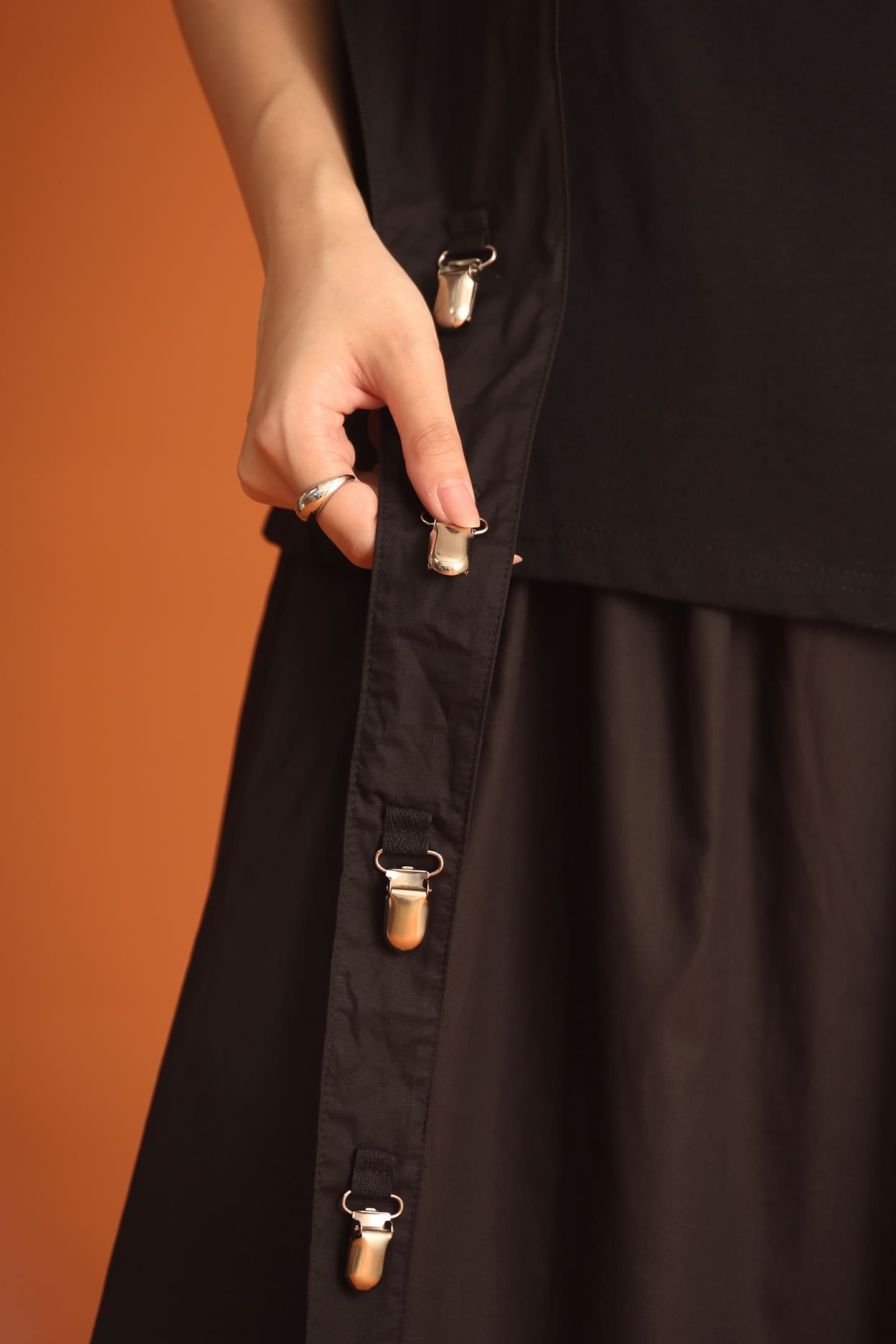 CHOSEN - Haerin Clip Top in Black