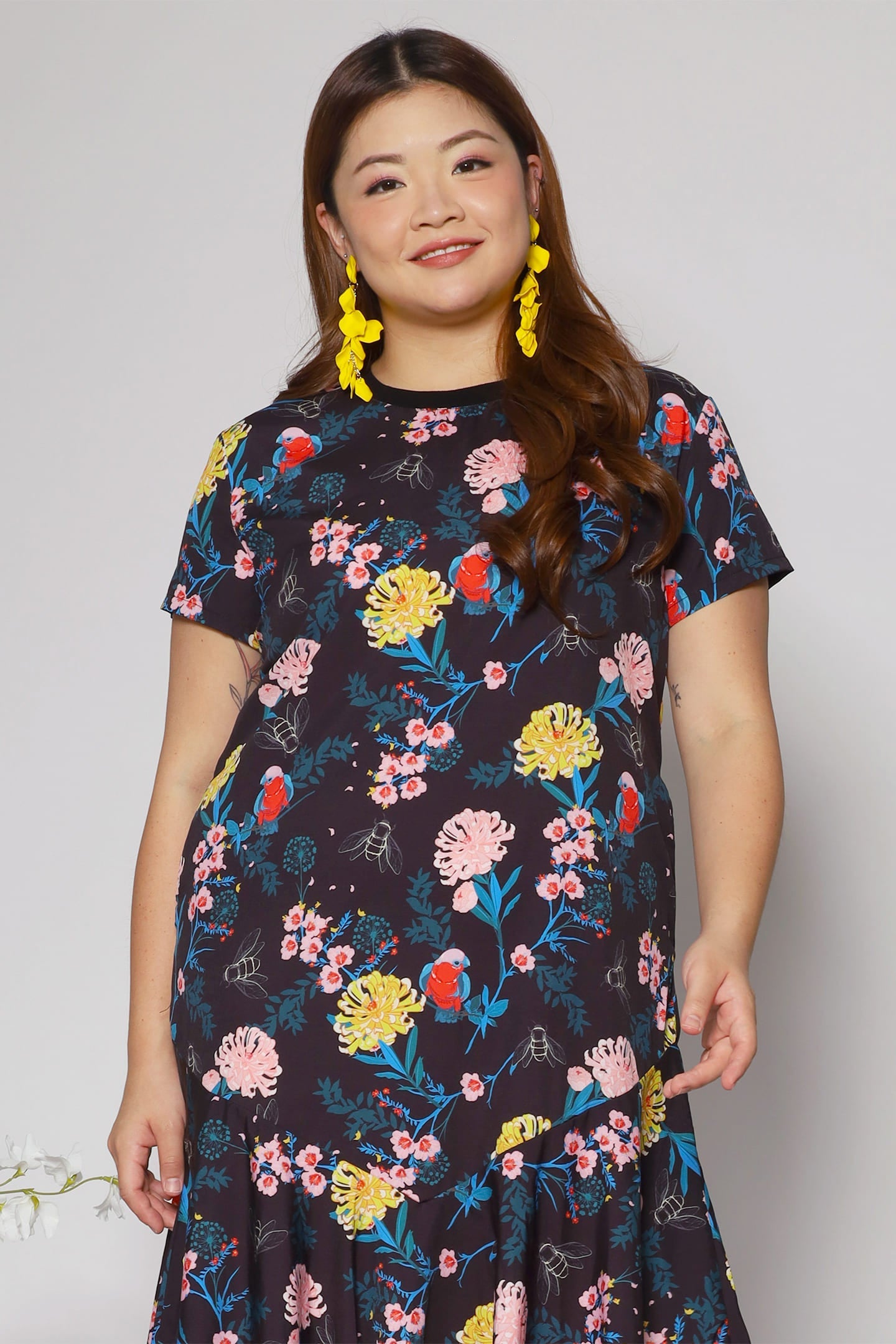 Bundchen Dress in Floral Harmony