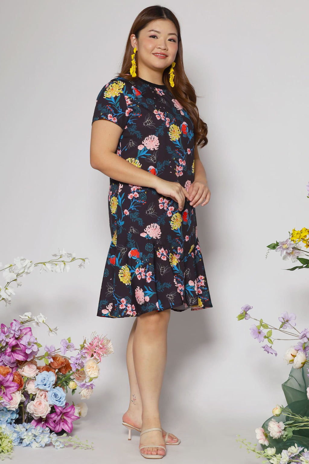 Bundchen Dress in Floral Harmony