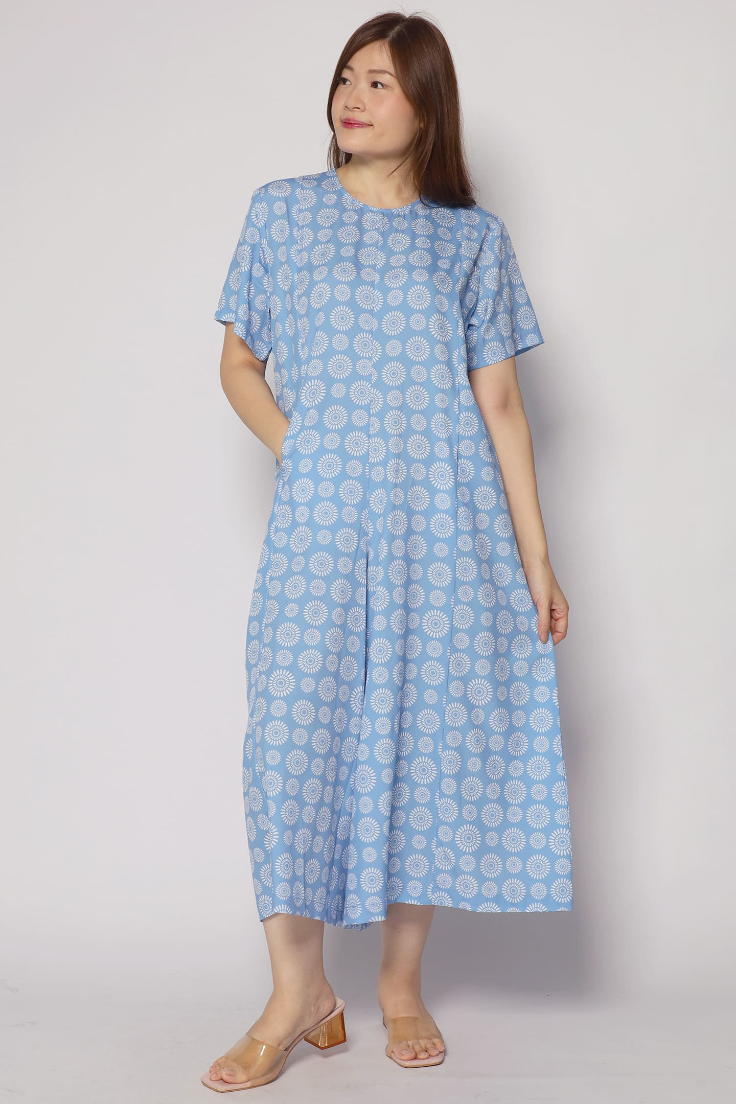 Celine Jumpsuit in Seamless Circles