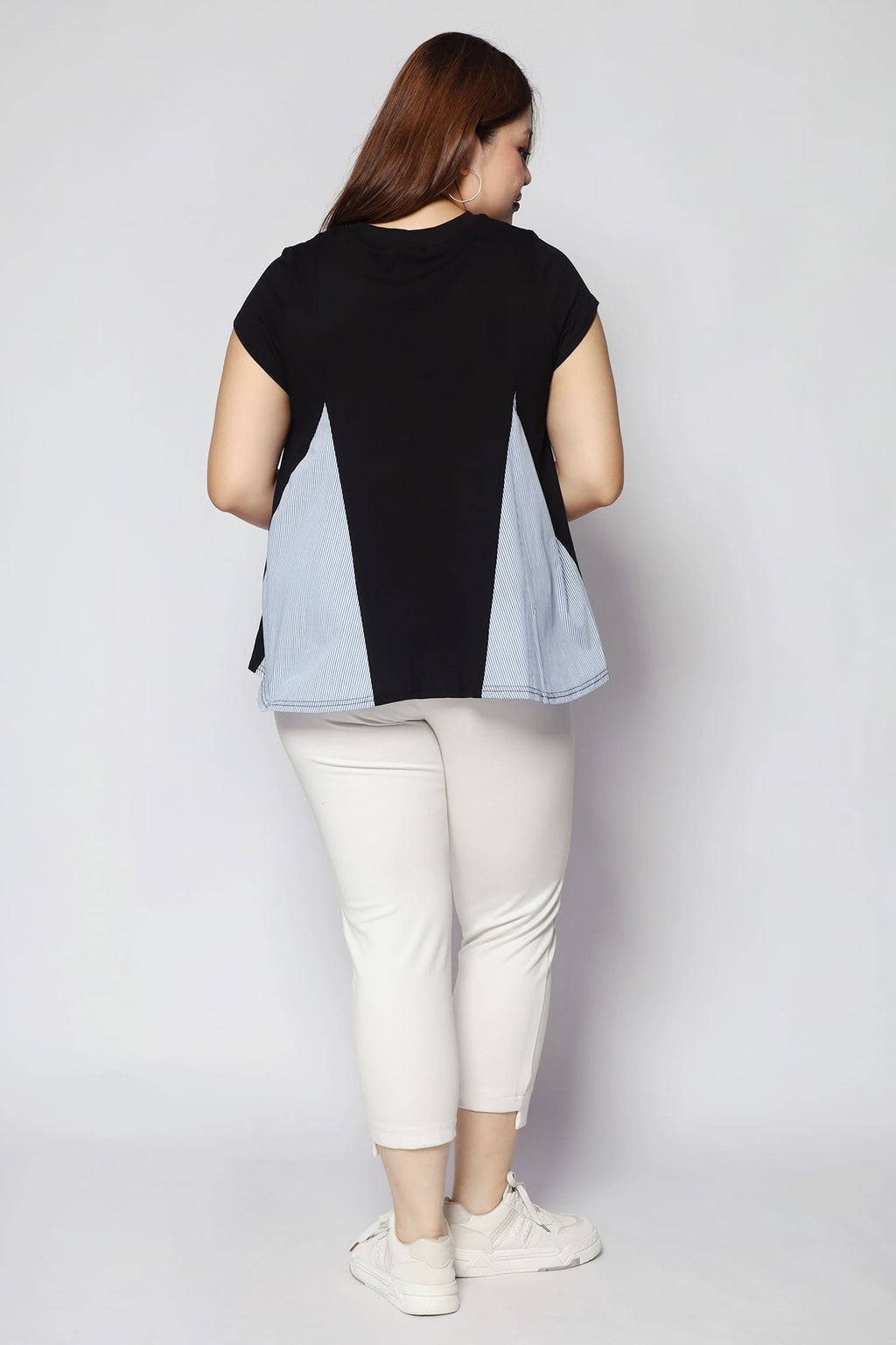 Christy Top in Blue Stripes