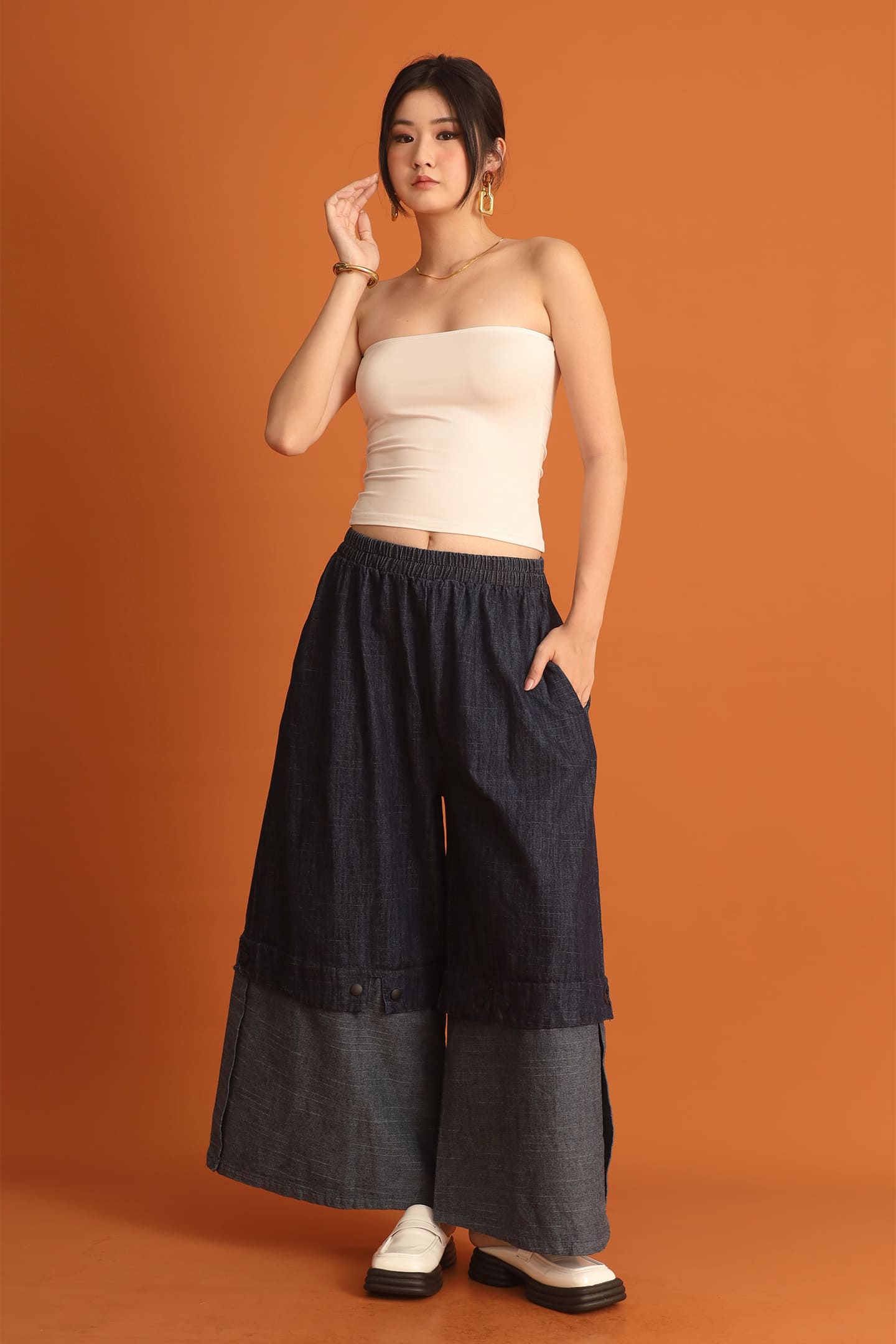 CHOSEN - Minji Denim Wide Leg Pants