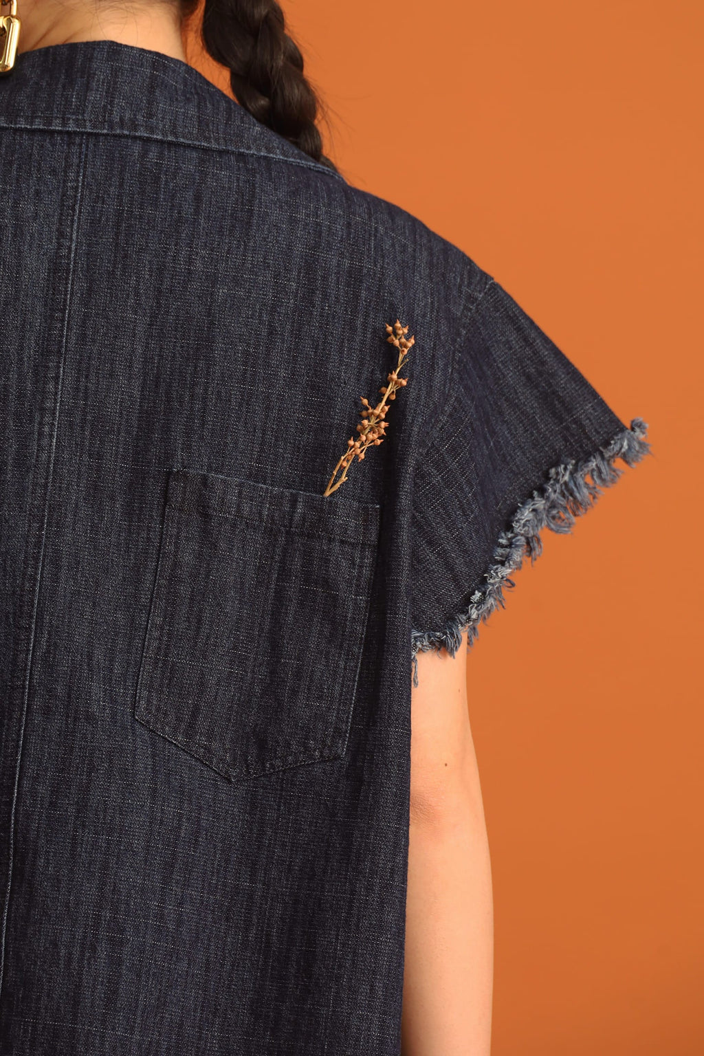 CHOSEN - Hanni Denim Buttoned Vest Top