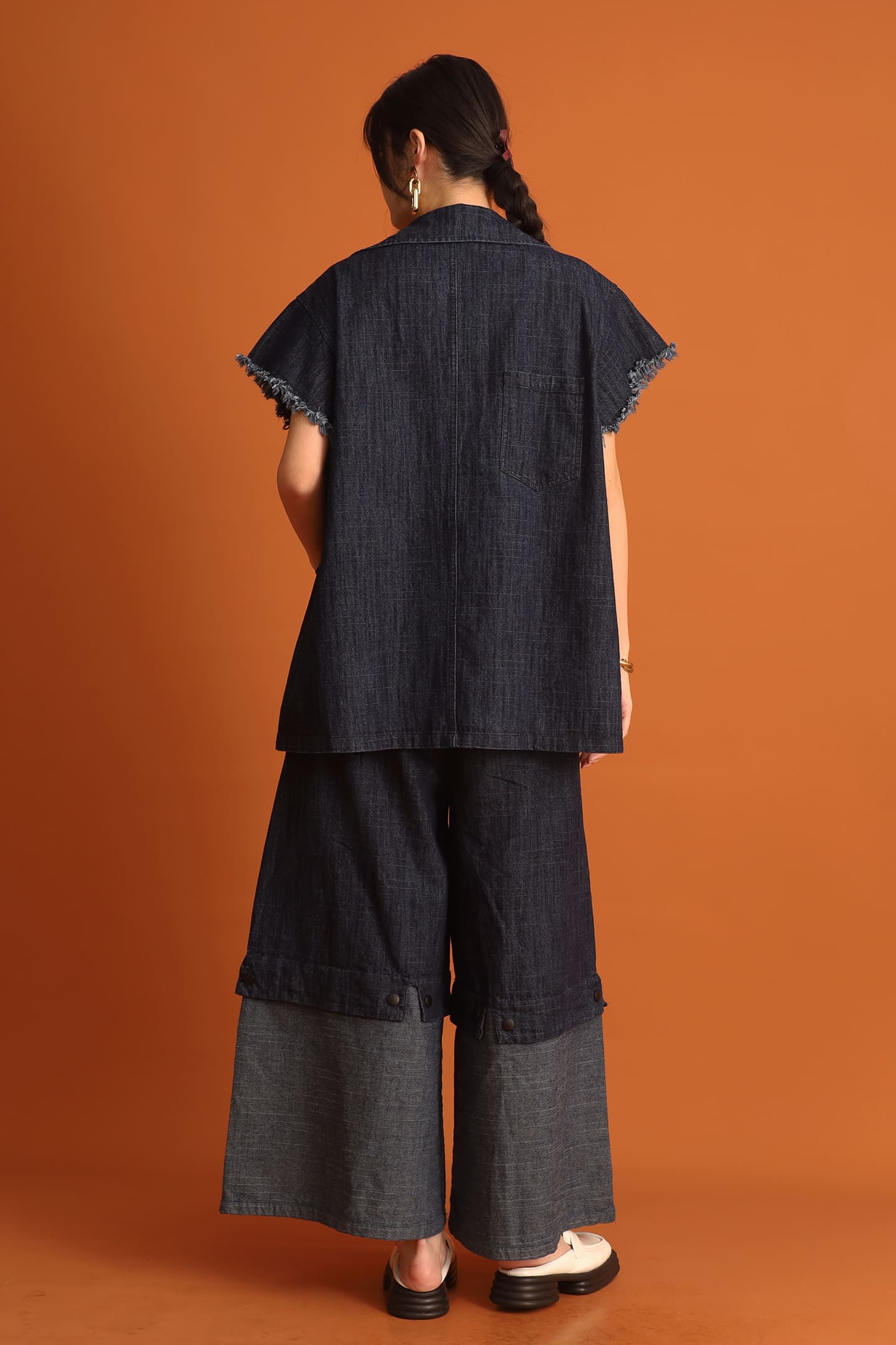 CHOSEN - Hanni Denim Buttoned Vest Top