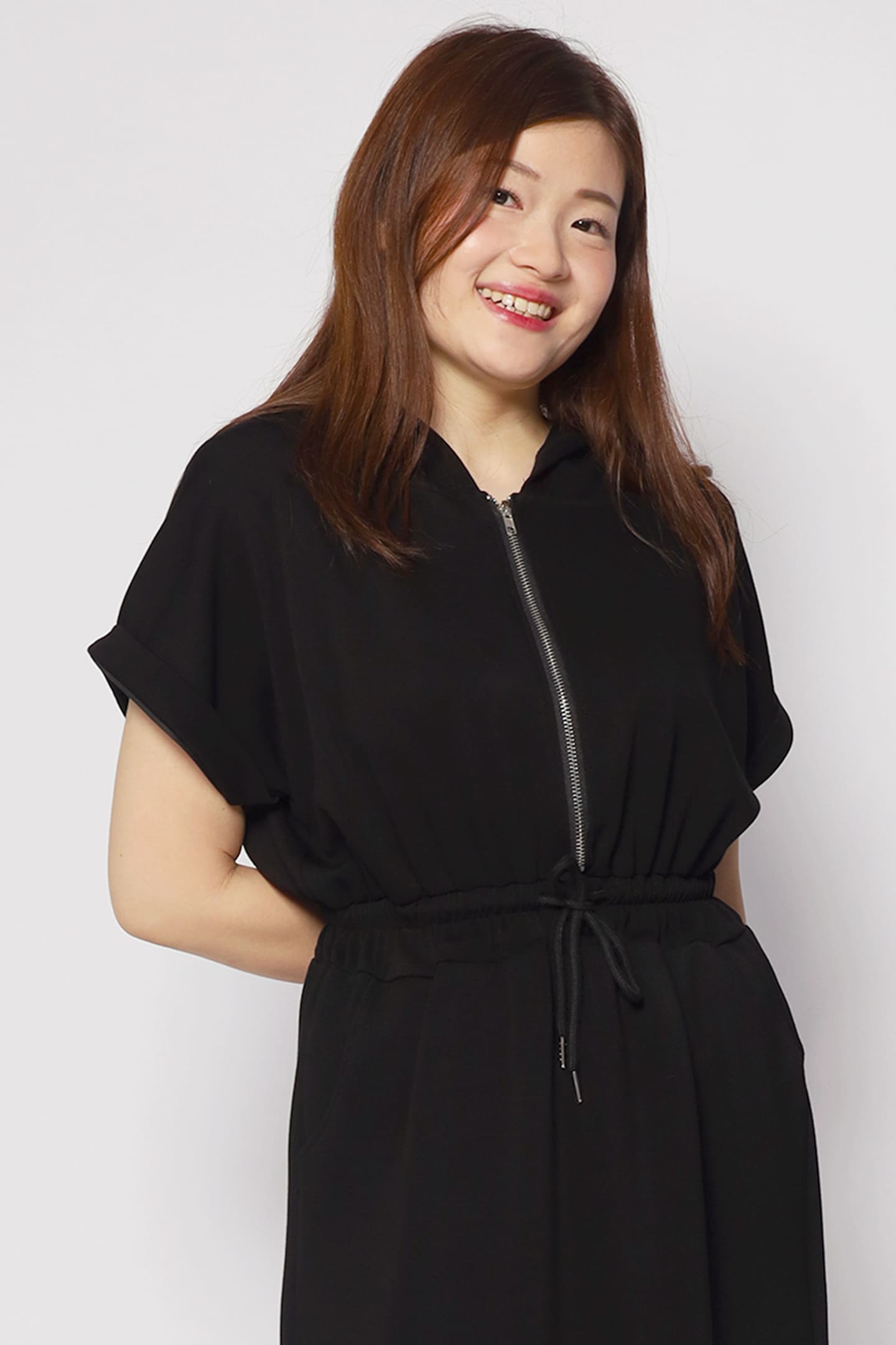 Diego Hoodie Dress in Black