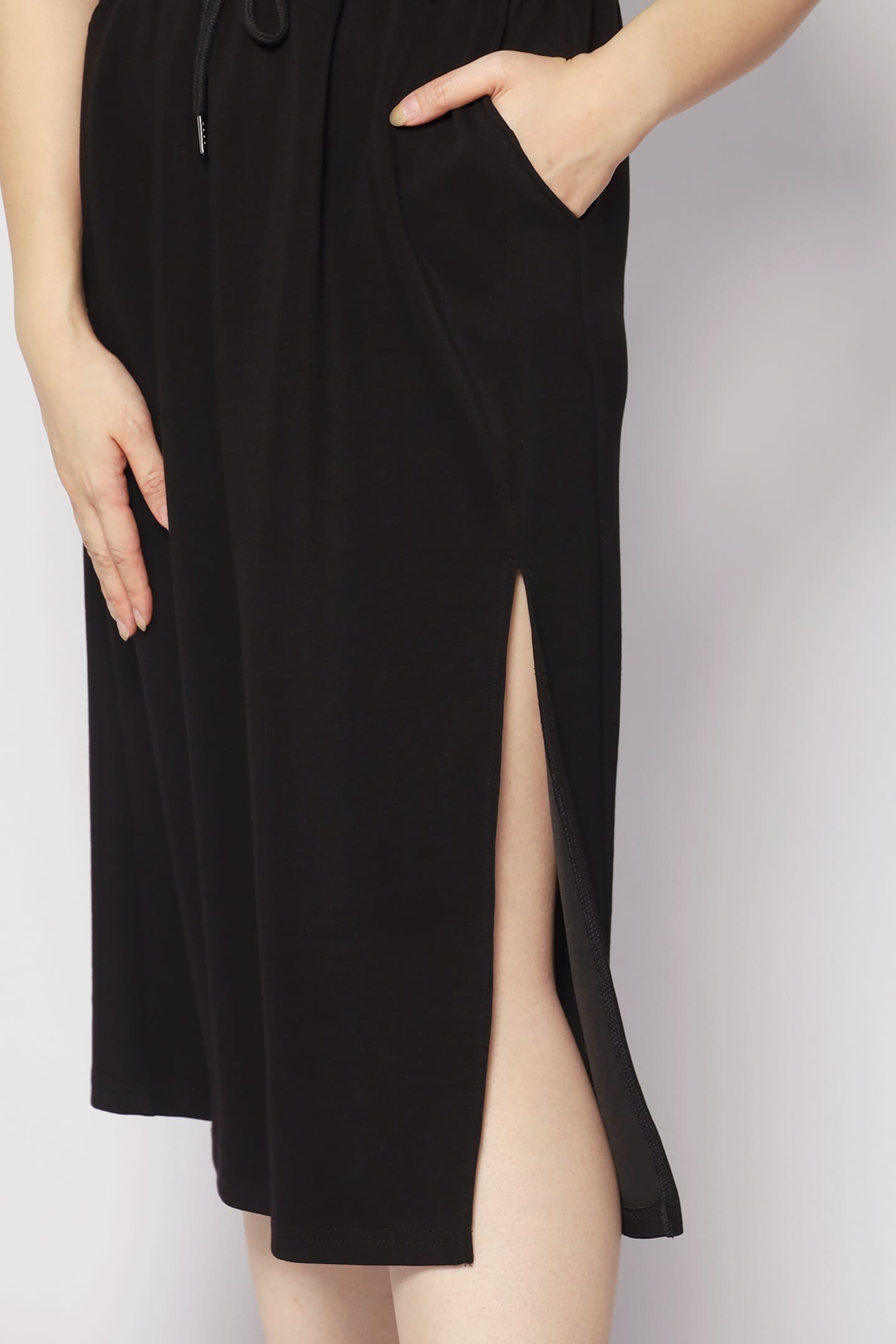 Diego Hoodie Dress in Black