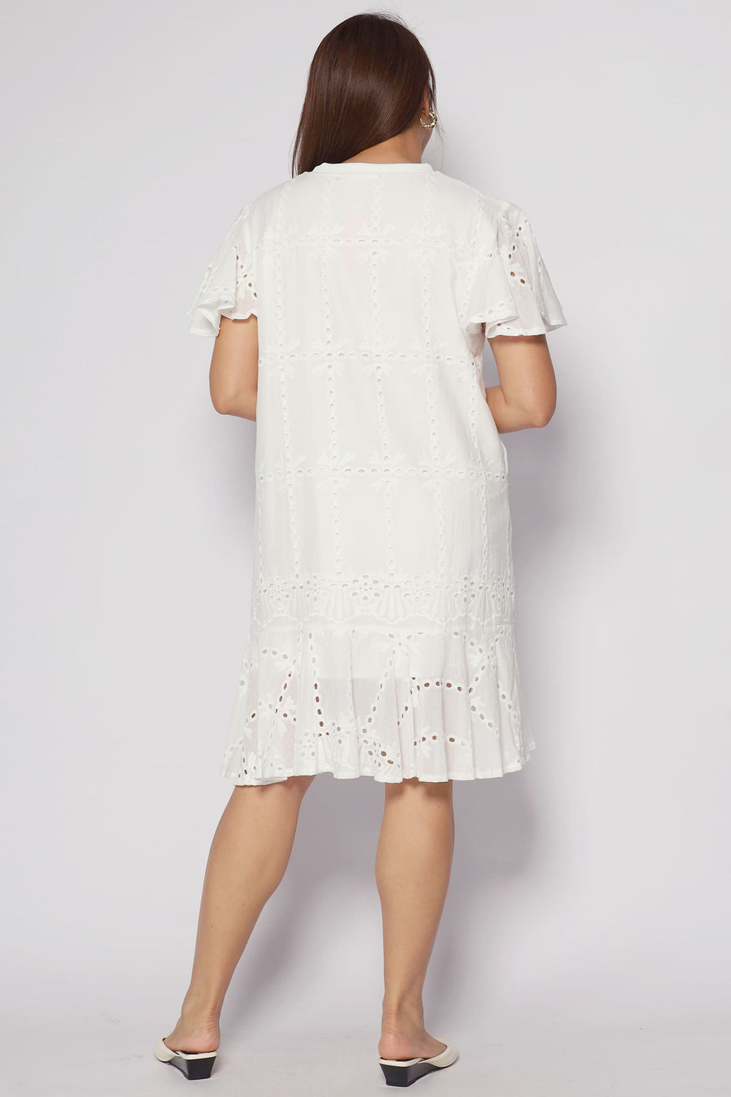 Ellie Eyelet Crochet Dress