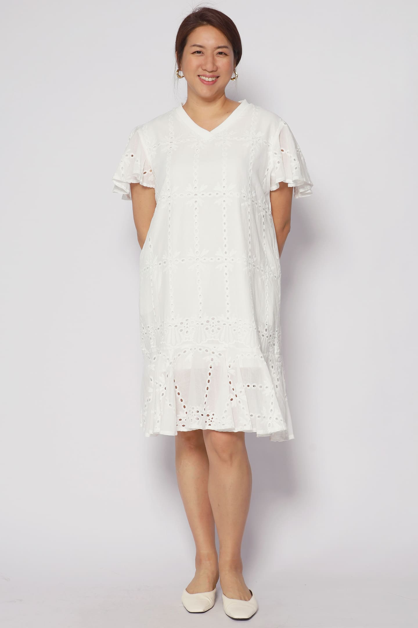 Ellie Eyelet Crochet Dress