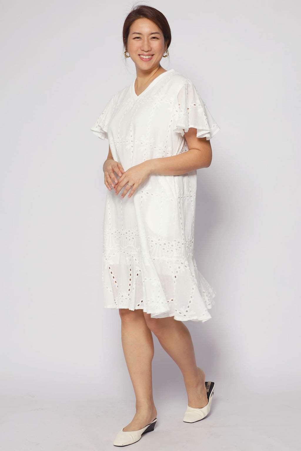 Ellie Eyelet Crochet Dress