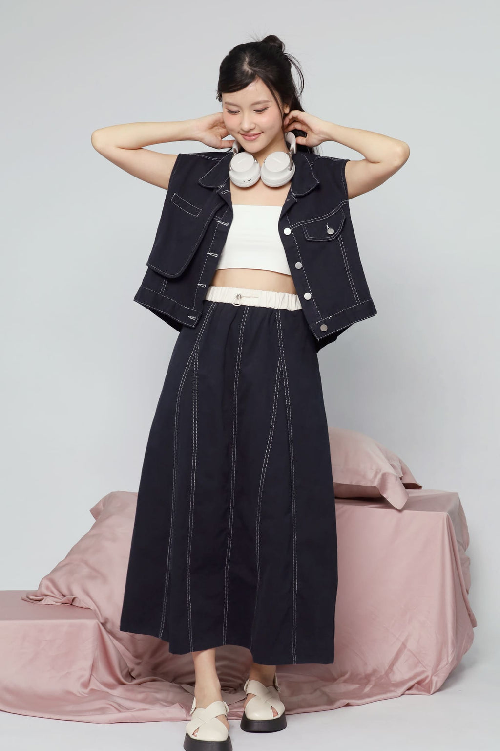 JOY - Glad 2 in 1 Vest and Skirt Set