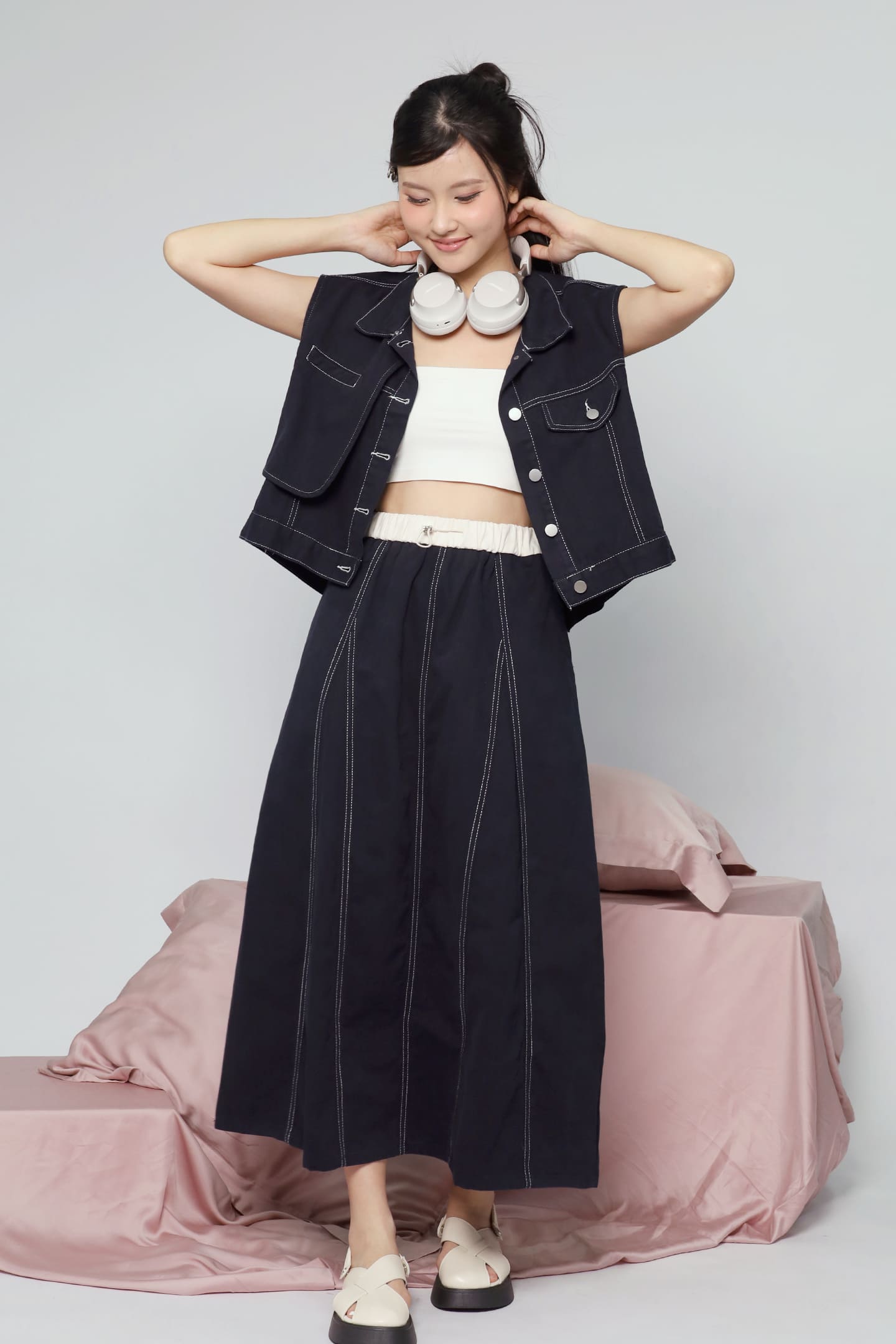 JOY - Glad 2 in 1 Vest and Skirt Set