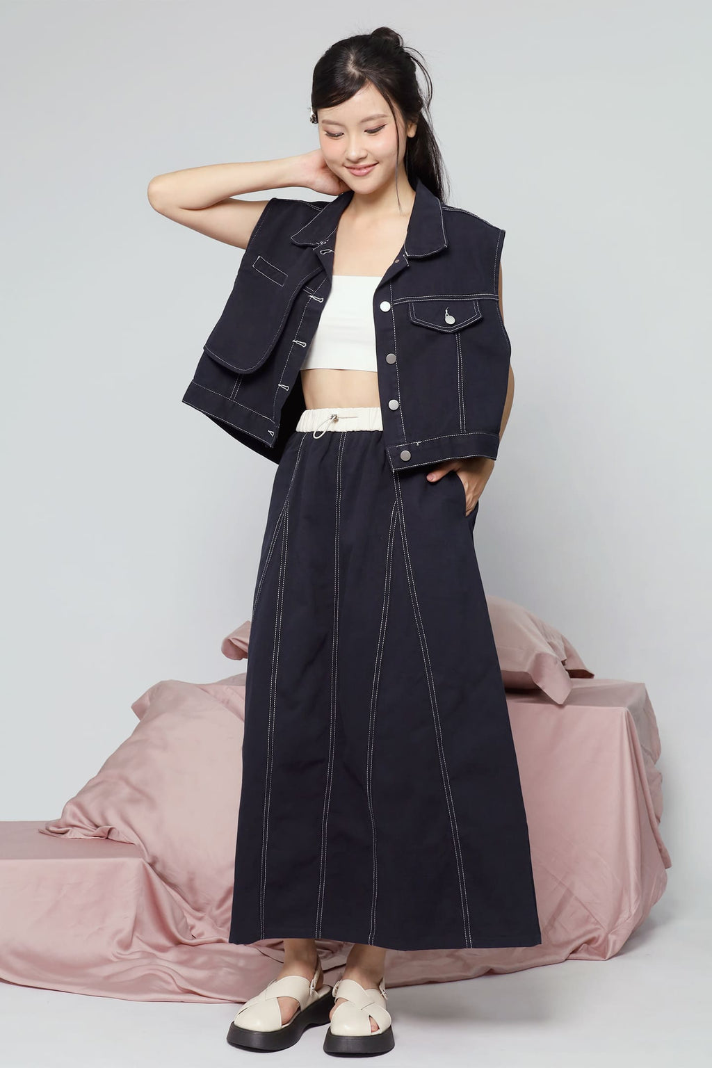 JOY - Glad 2 in 1 Vest and Skirt Set