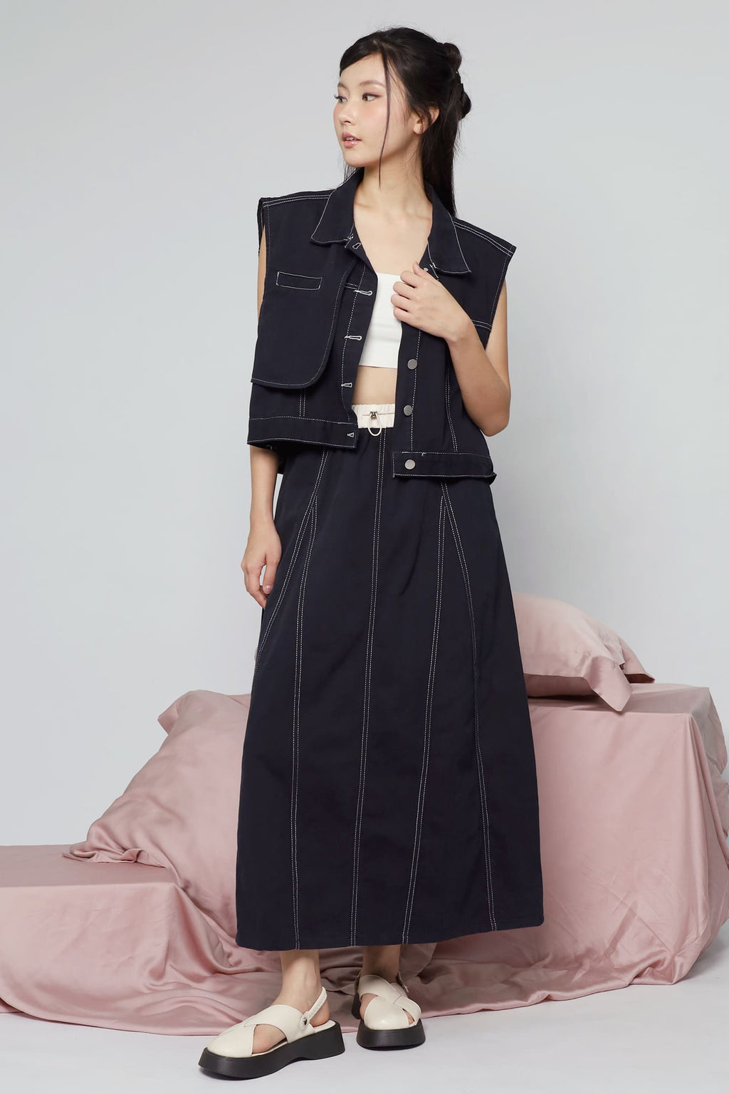 JOY - Glad 2 in 1 Vest and Skirt Set