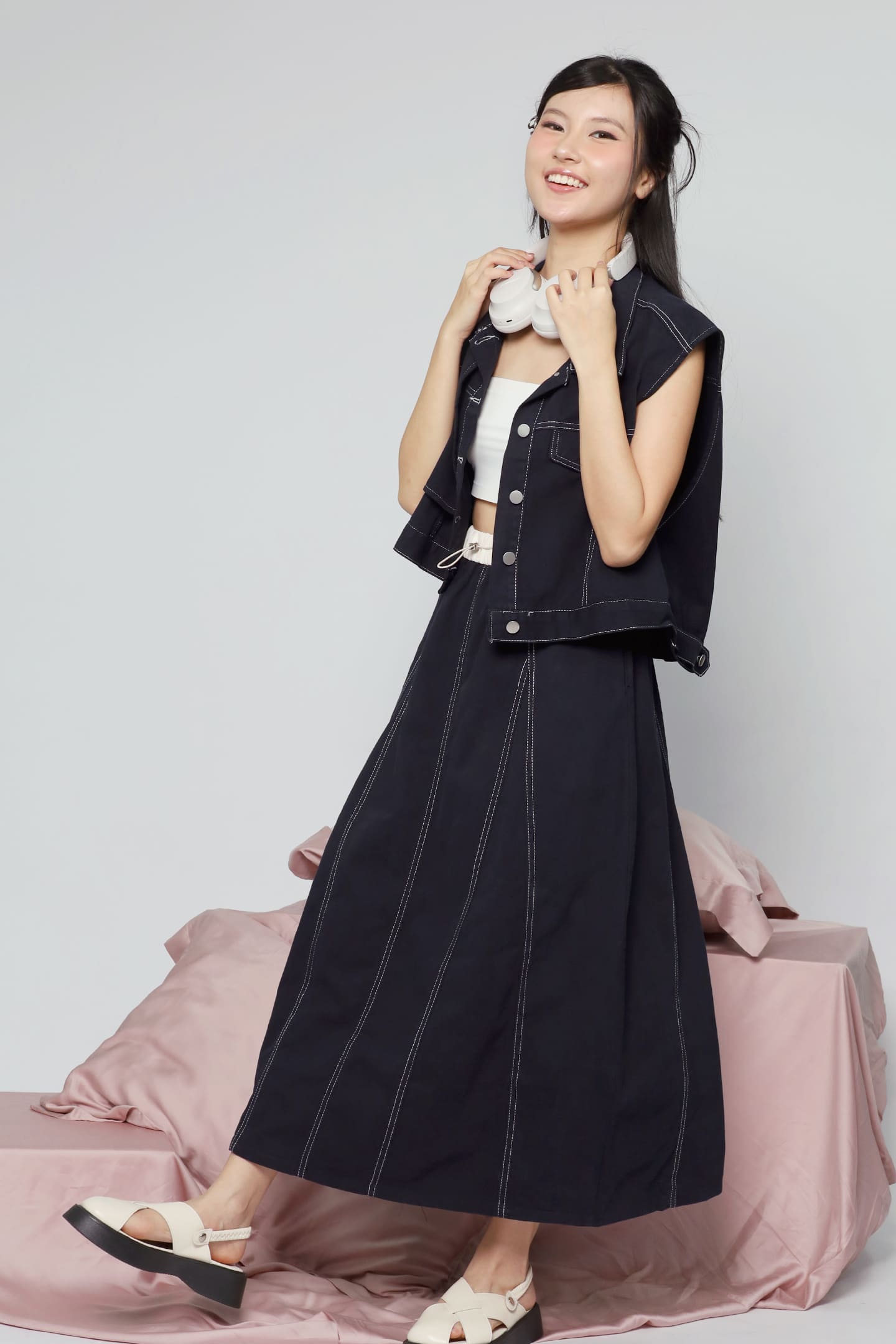 JOY - Glad 2 in 1 Vest and Skirt Set