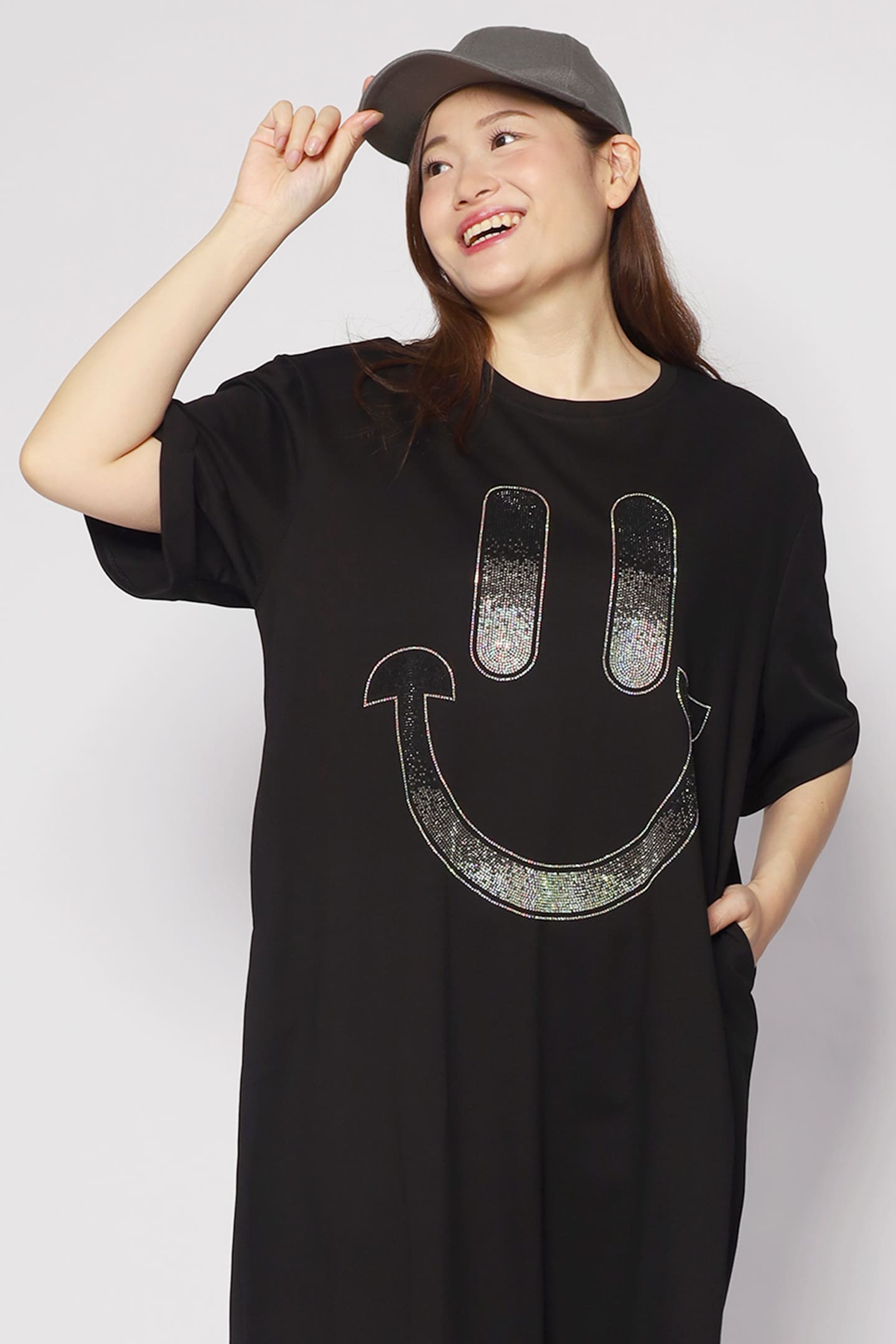 Happy Embellished Dress in Black