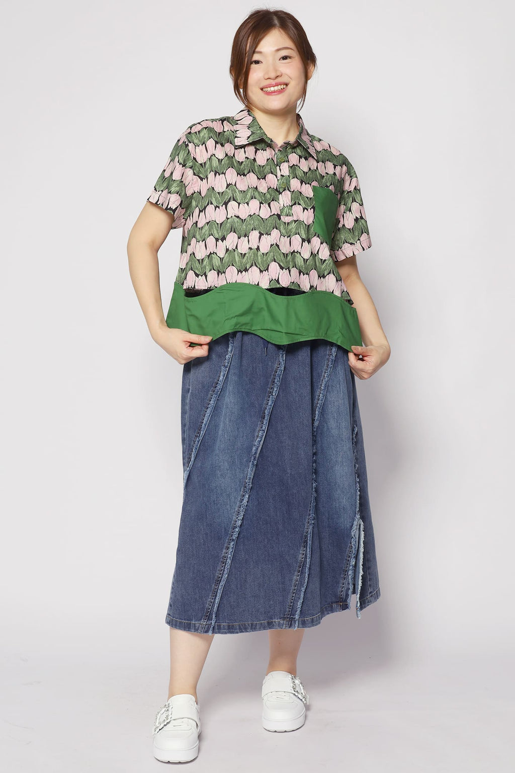 Harnie Top in Tulip Print