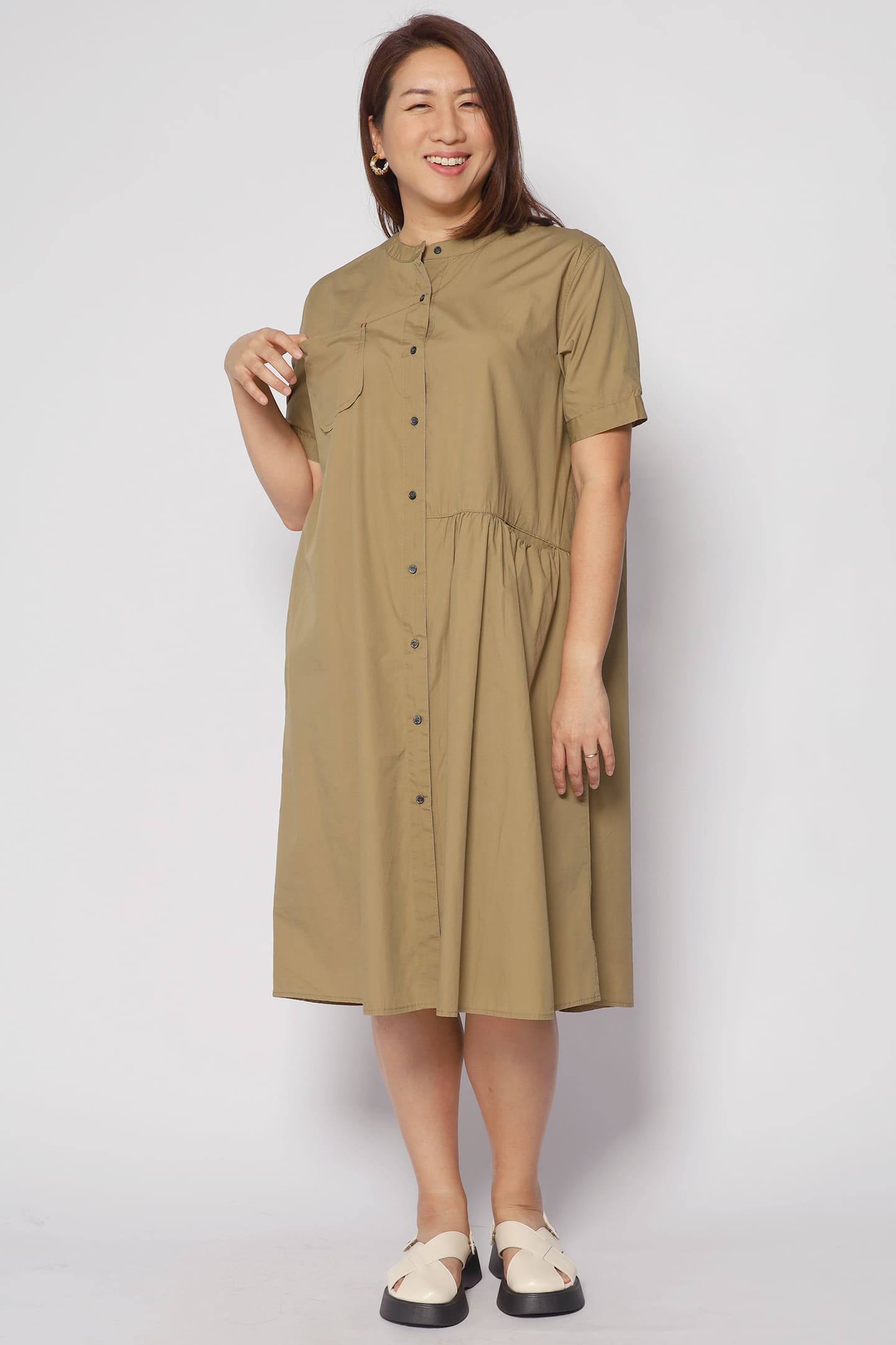 Hunter Dress in Khaki