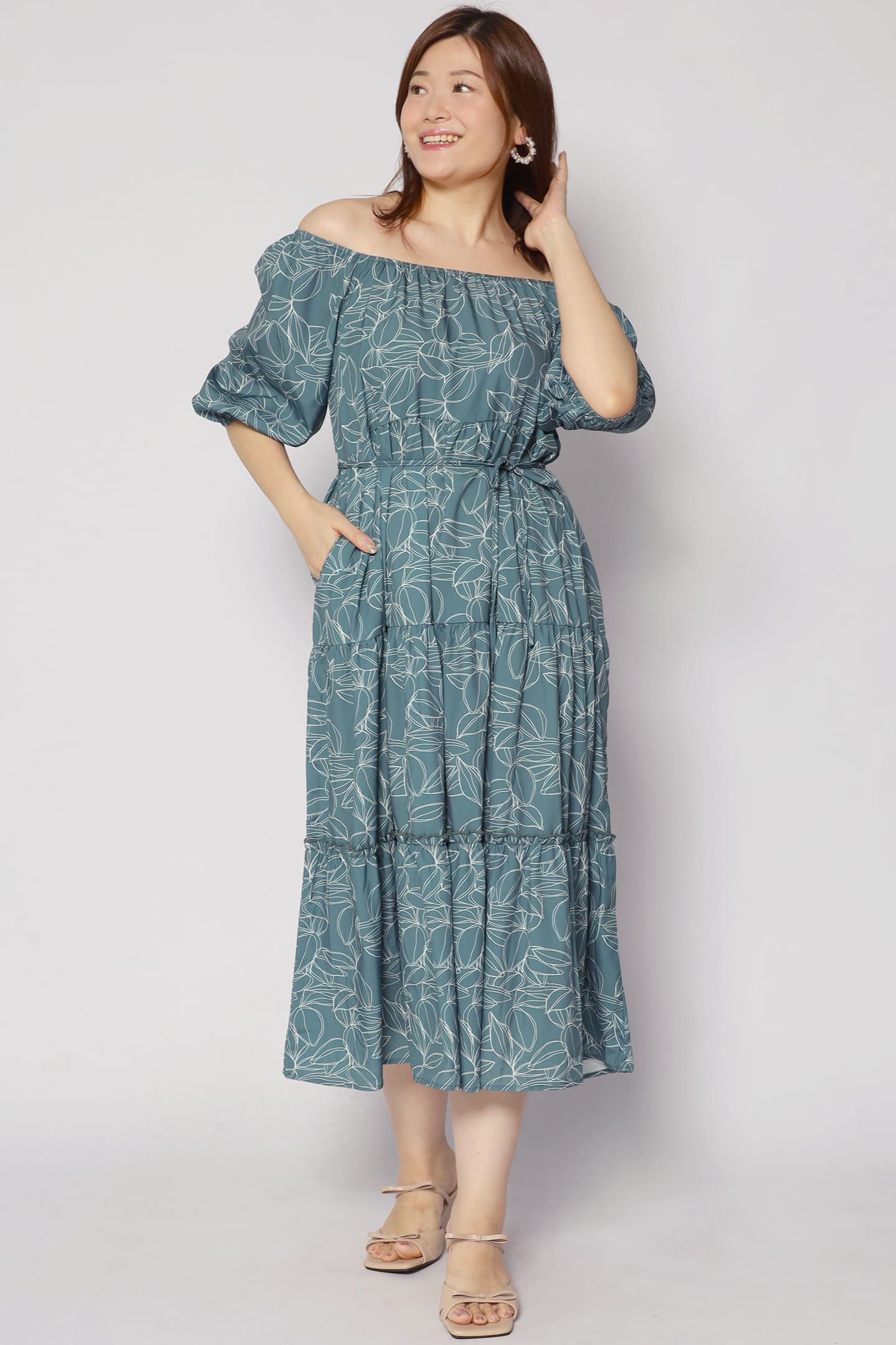 Kerra Dress in Greenery