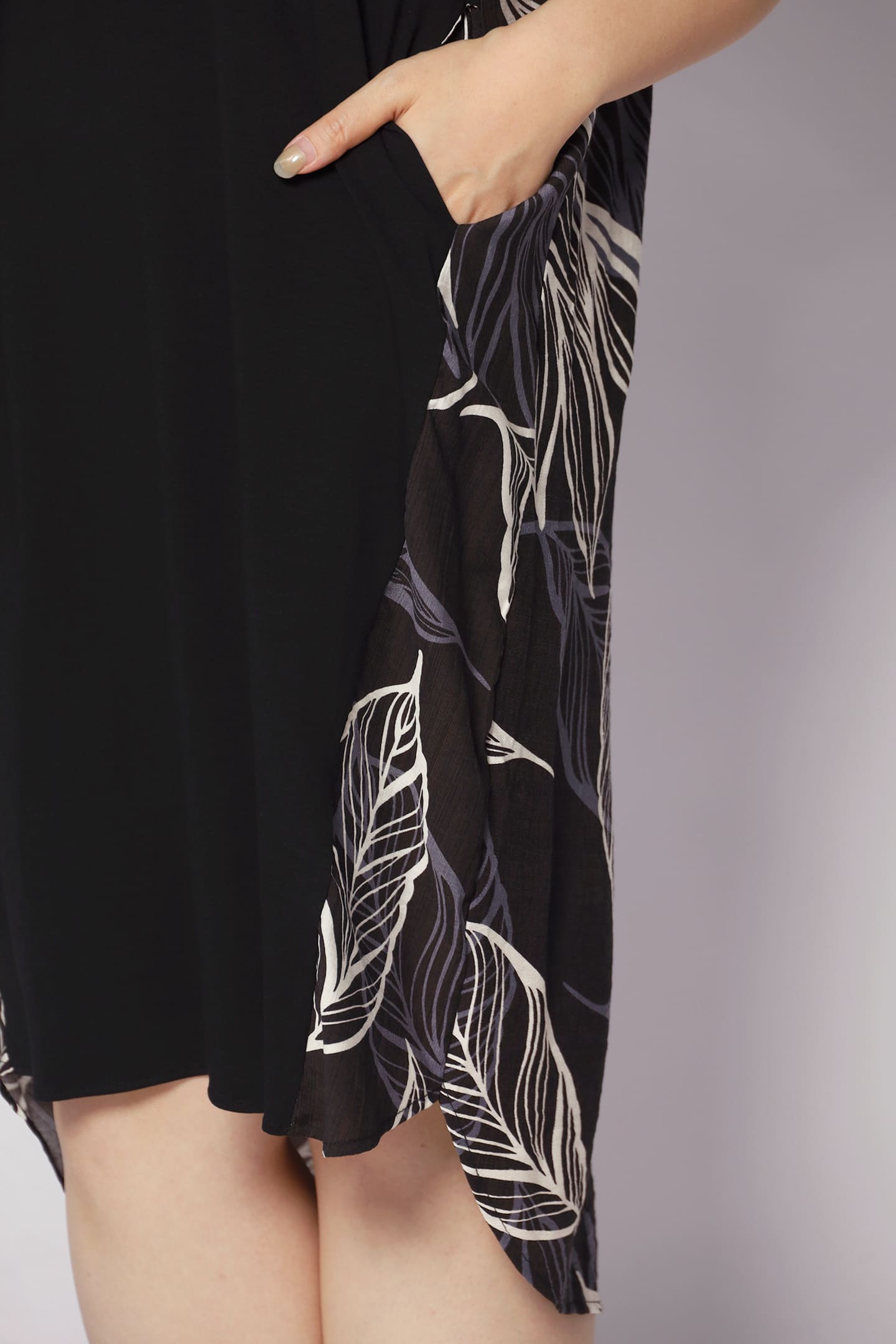 Lee Dress in Blue Leaf