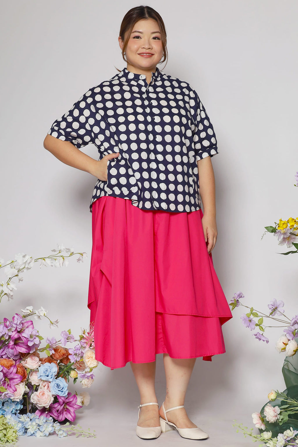 Liam Top in Pebble Dots
