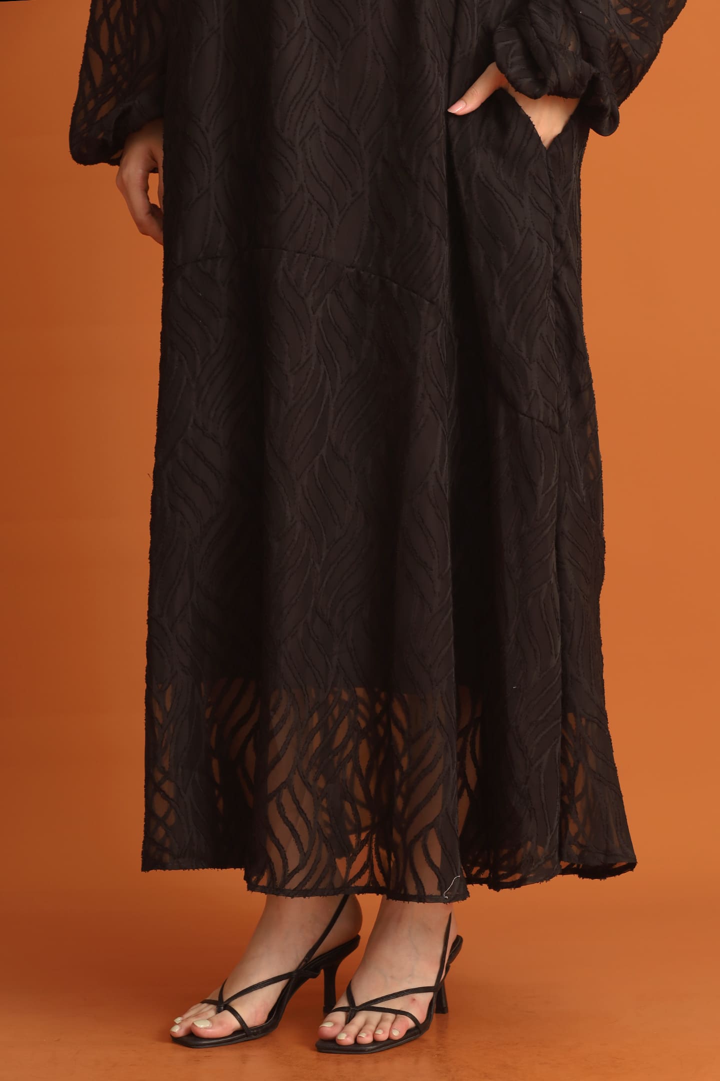 CHOSEN - Si An Textured Dress in Black