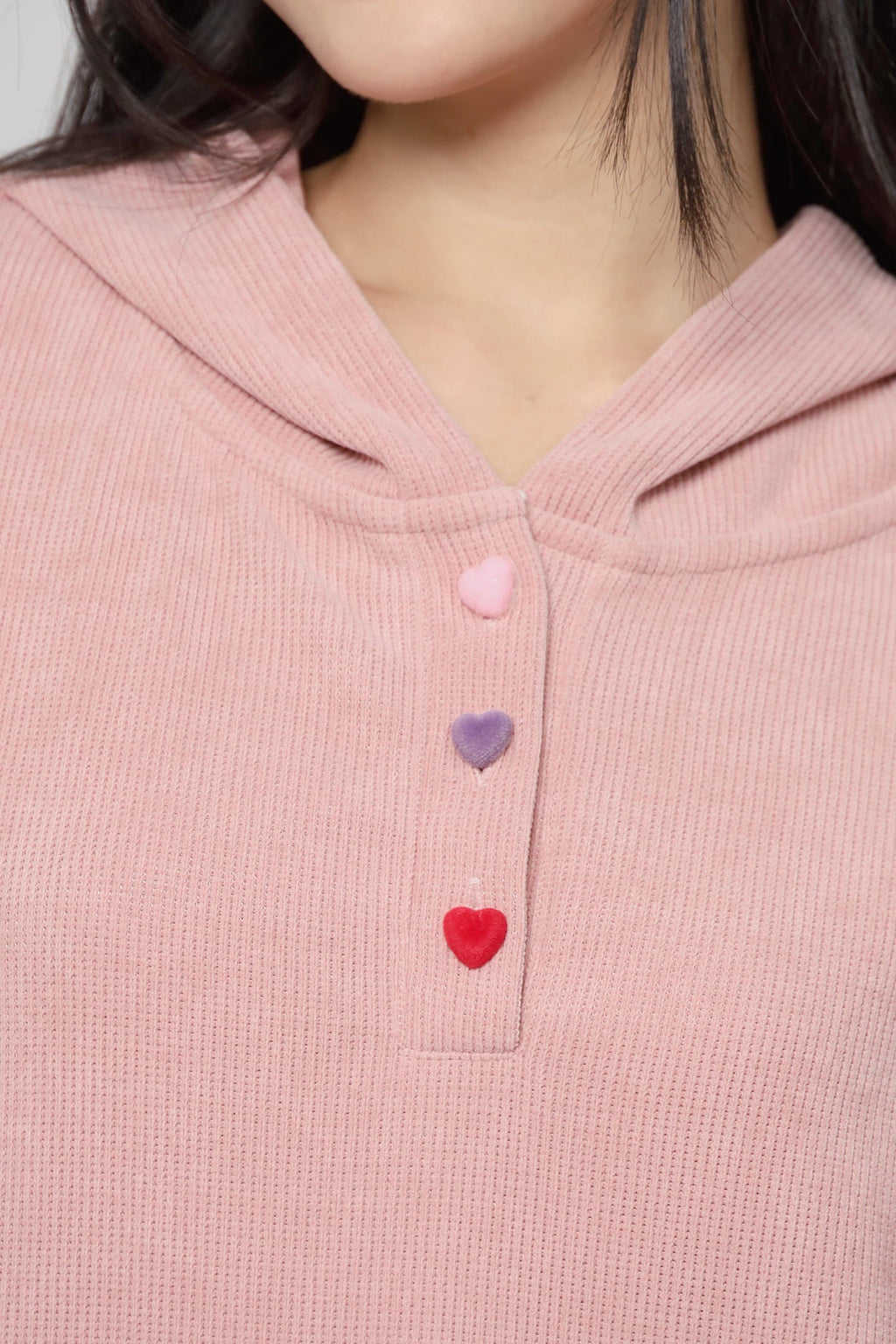 JOY - Lover Girl 2 in 1 Hoodie Top and Shorts Set in Pink
