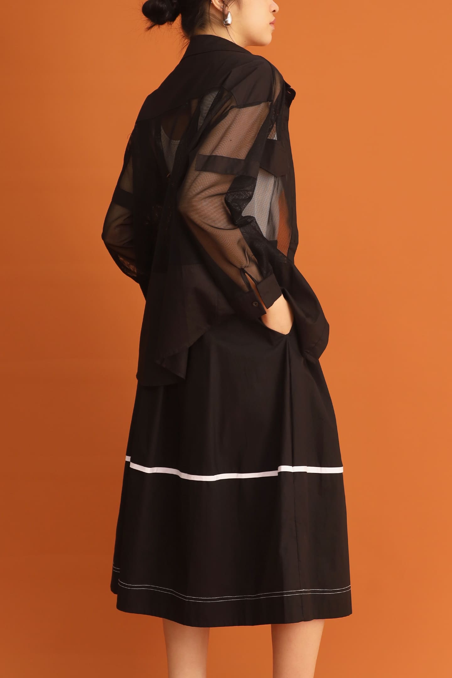 CHOSEN - Suzy Mesh Shirt in Black