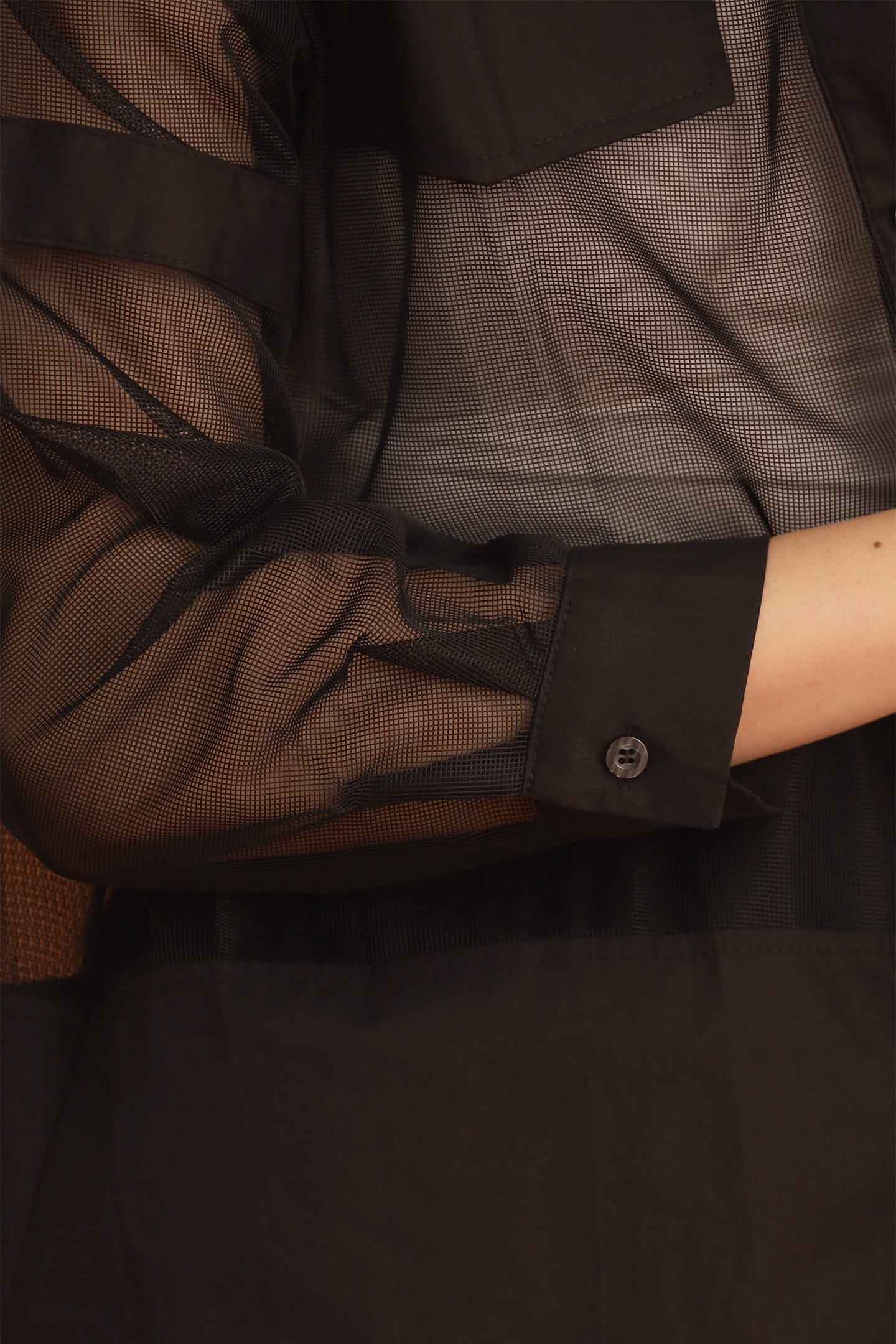 CHOSEN - Suzy Mesh Shirt in Black