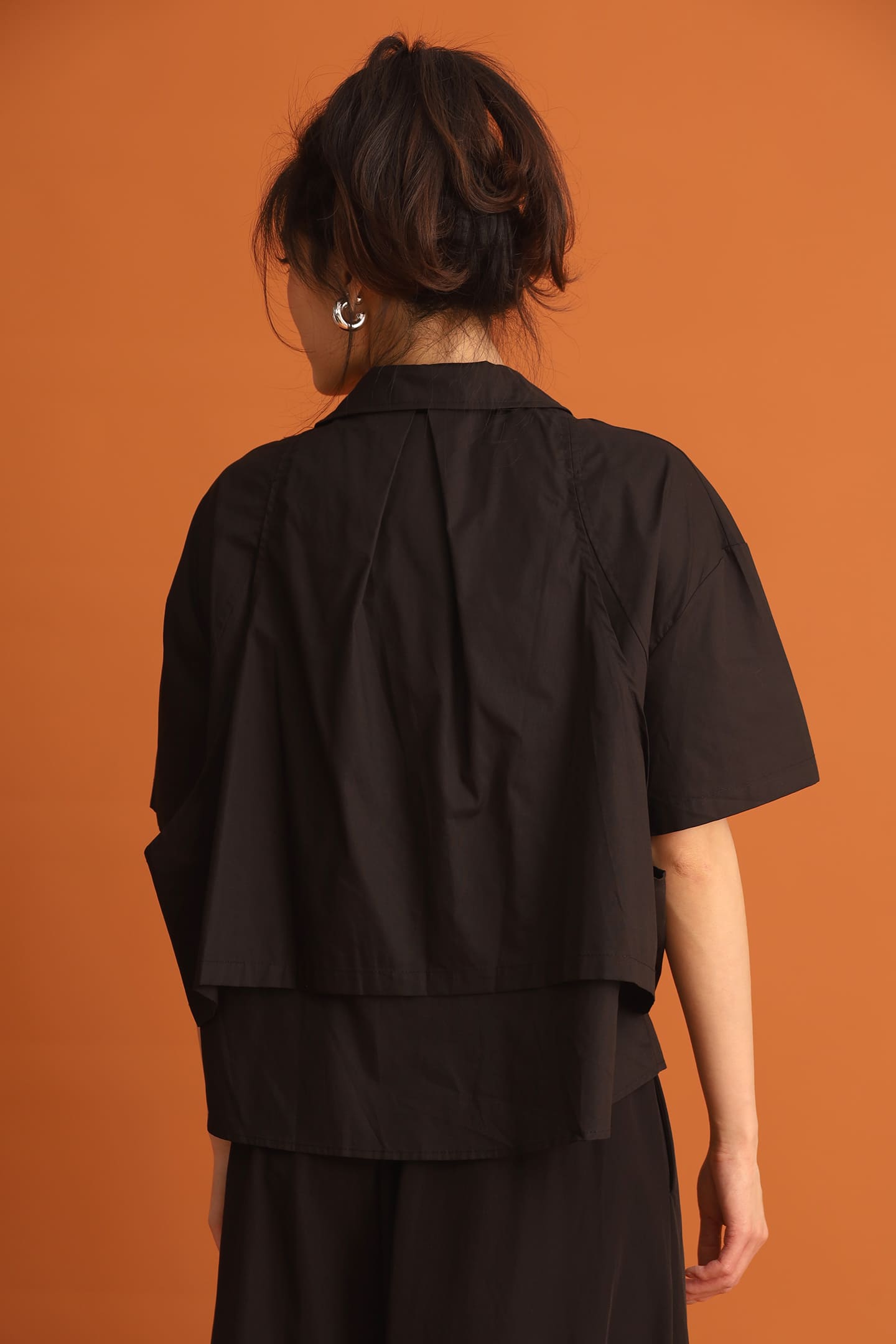 CHOSEN - Miyeon Layered Shirt in Black