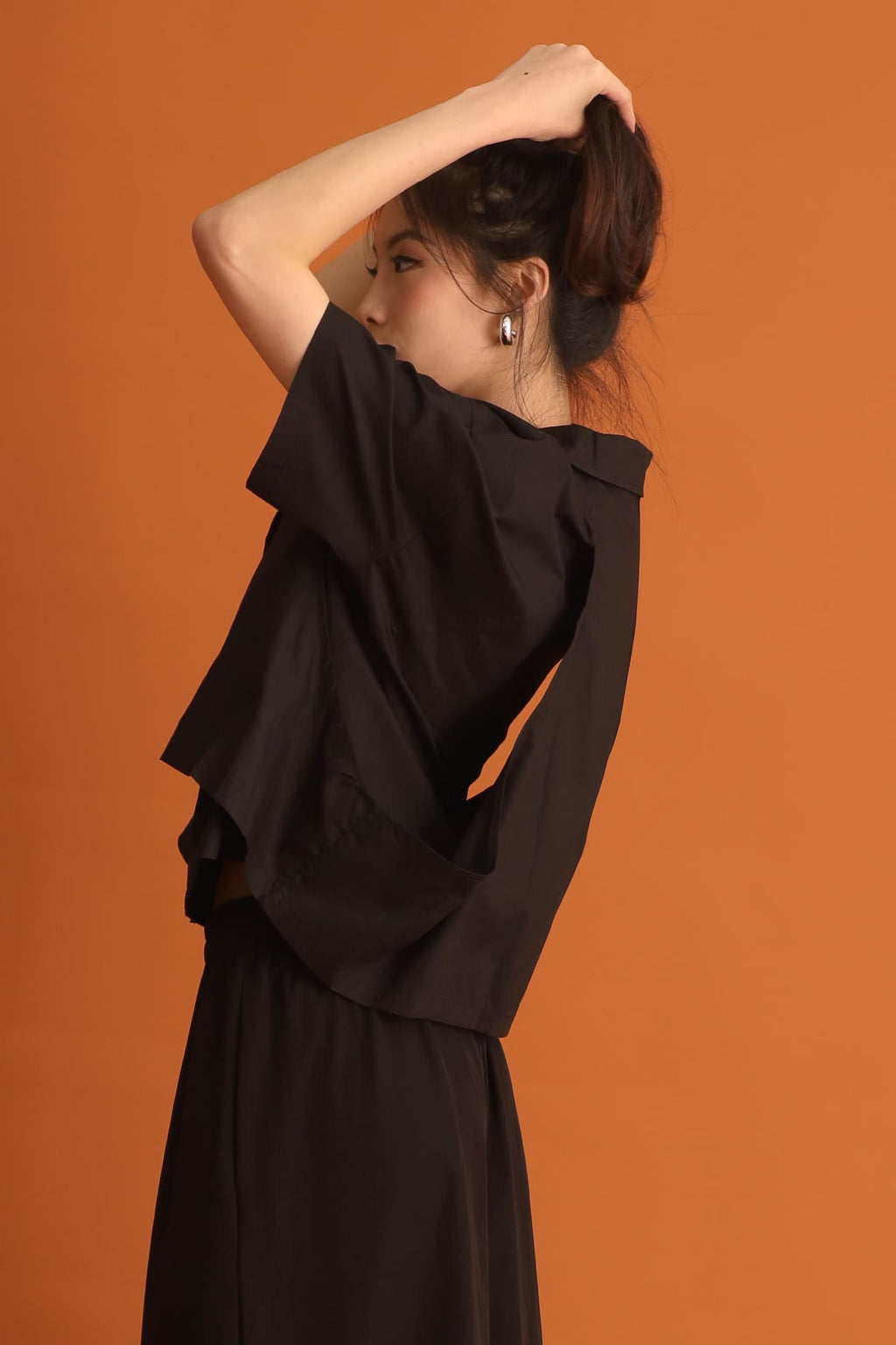 CHOSEN - Miyeon Layered Shirt in Black