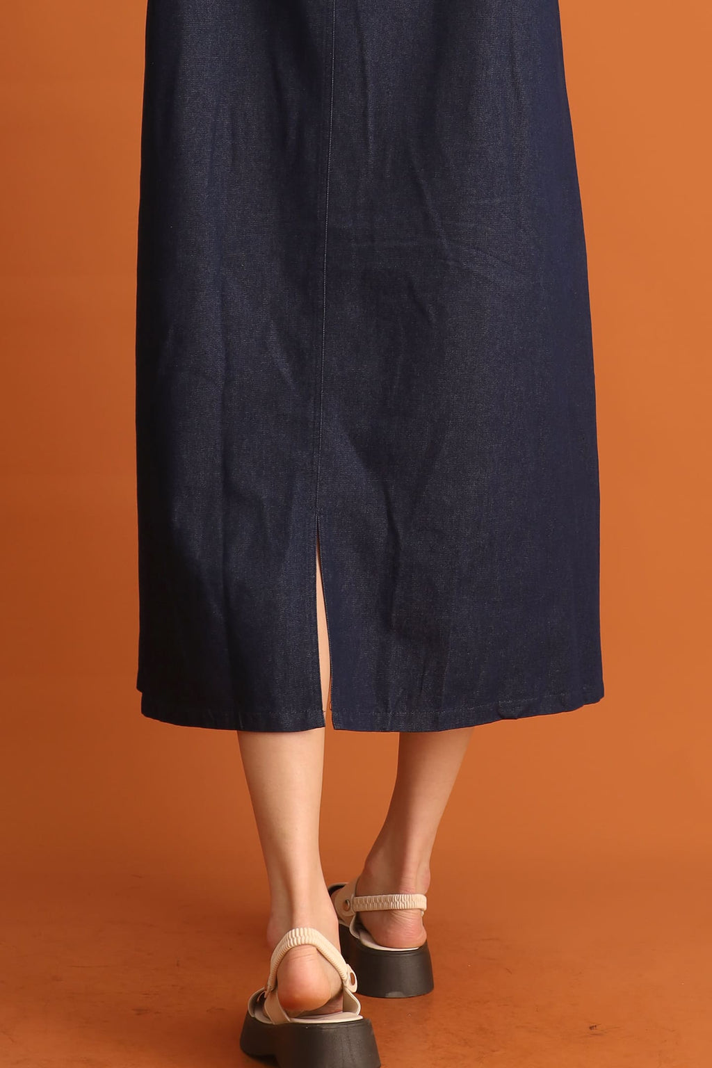 CHOSEN - Moon Pocket Denim Dress