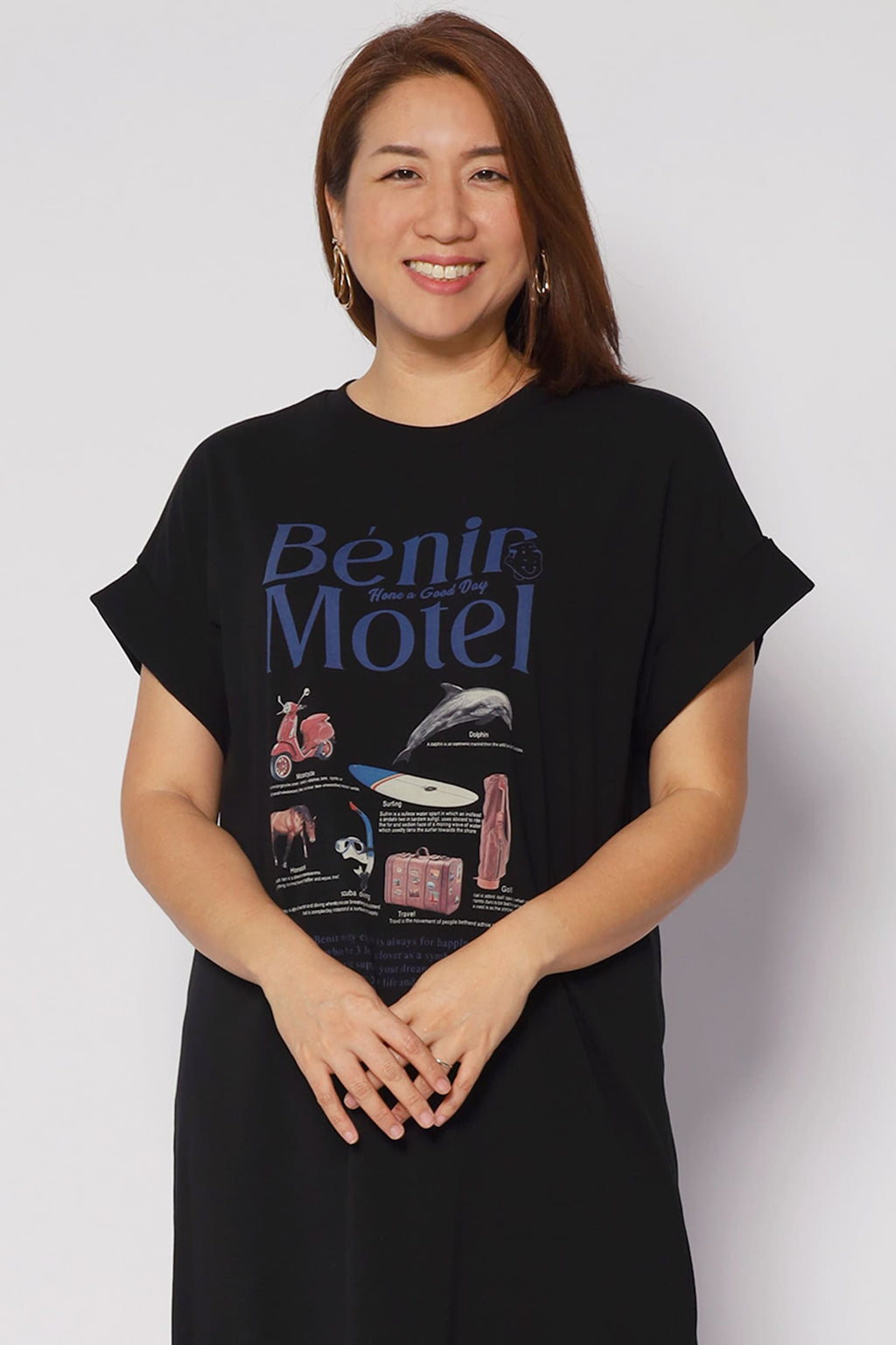 Motel Printed Tee Dress