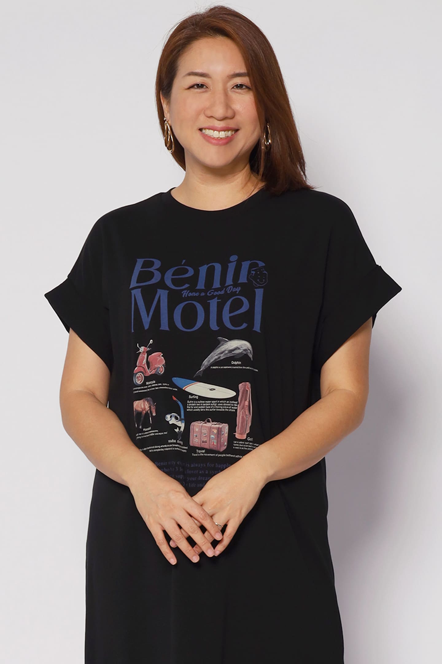 Motel Printed Tee Dress