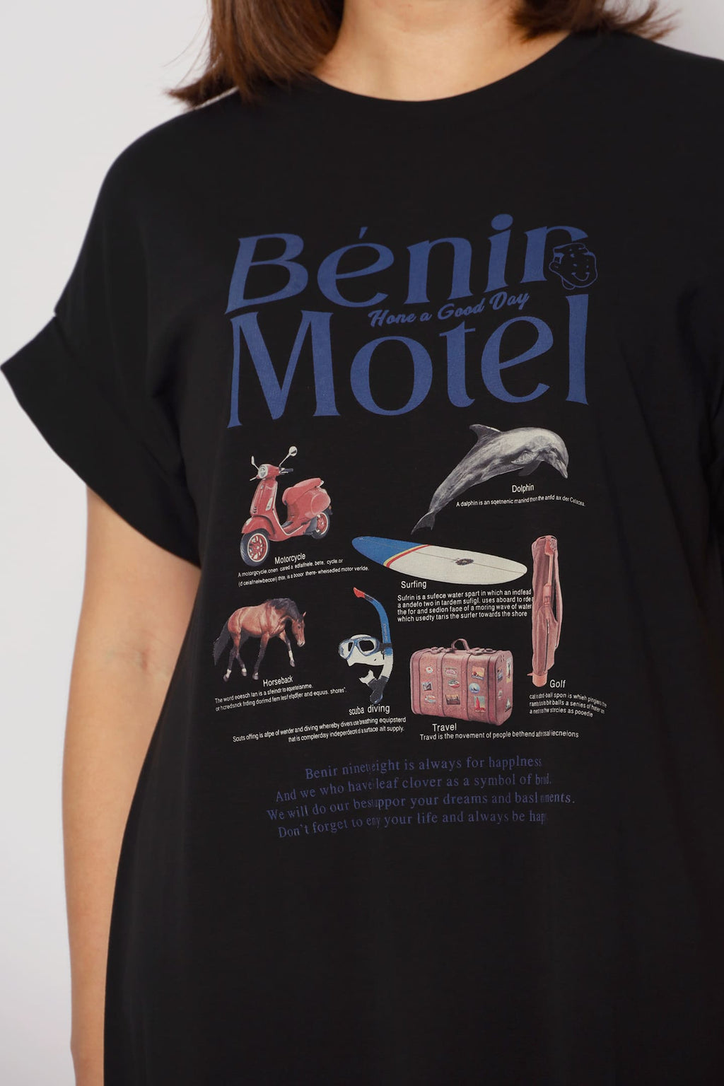 Motel Printed Tee Dress